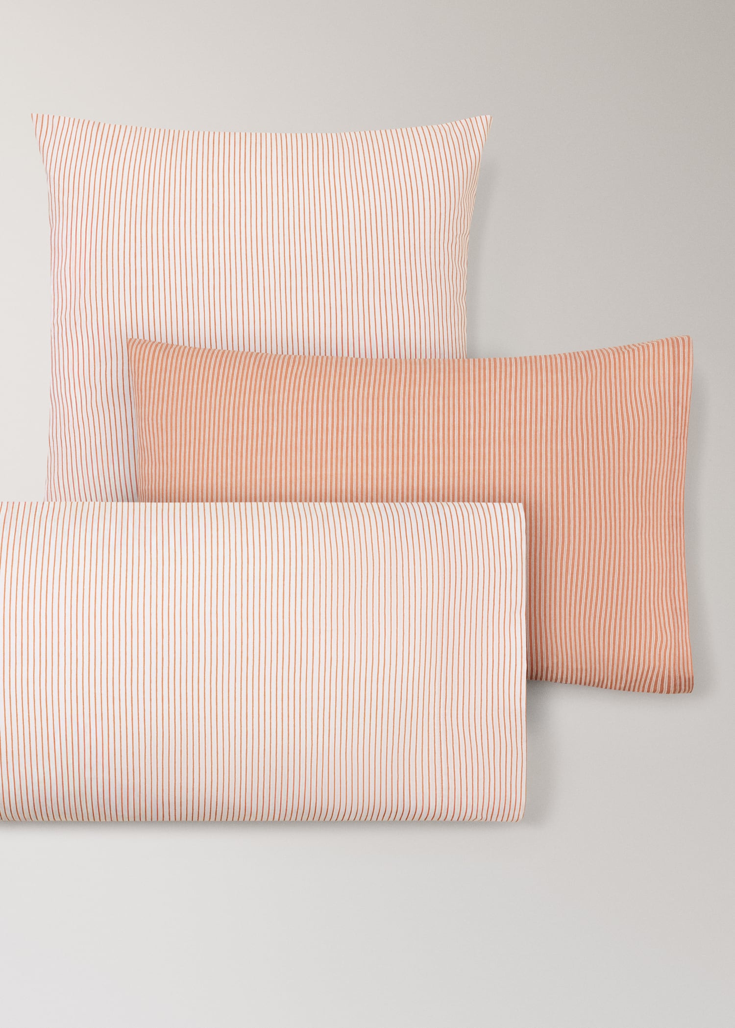 Children's pillowcase in cotton percale with stripes 50x75cm - Details of the article 3