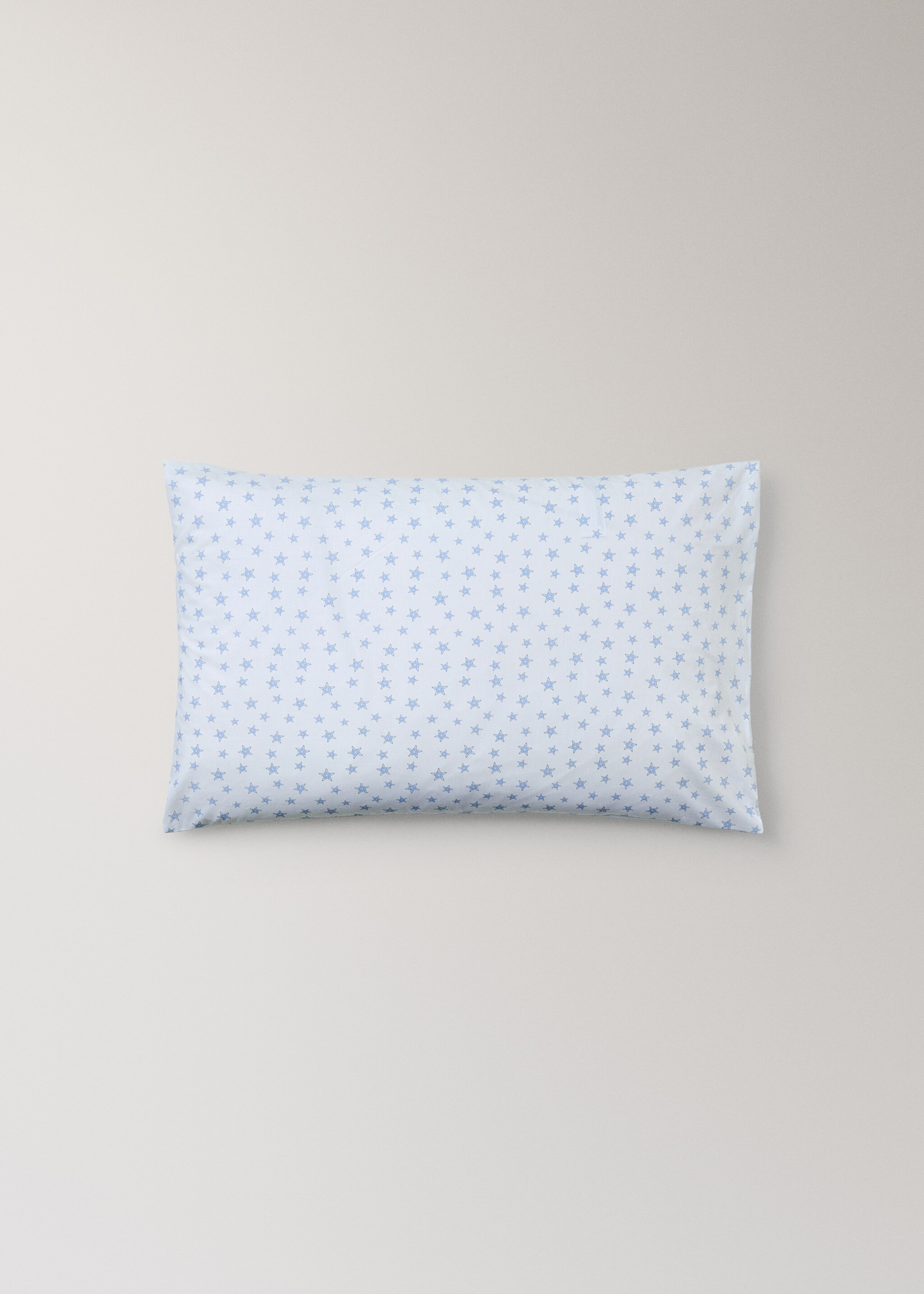 Children's pillowcase cotton percale stars 50x75 cm - Article without model, Blue. Ref: 27004069-00.