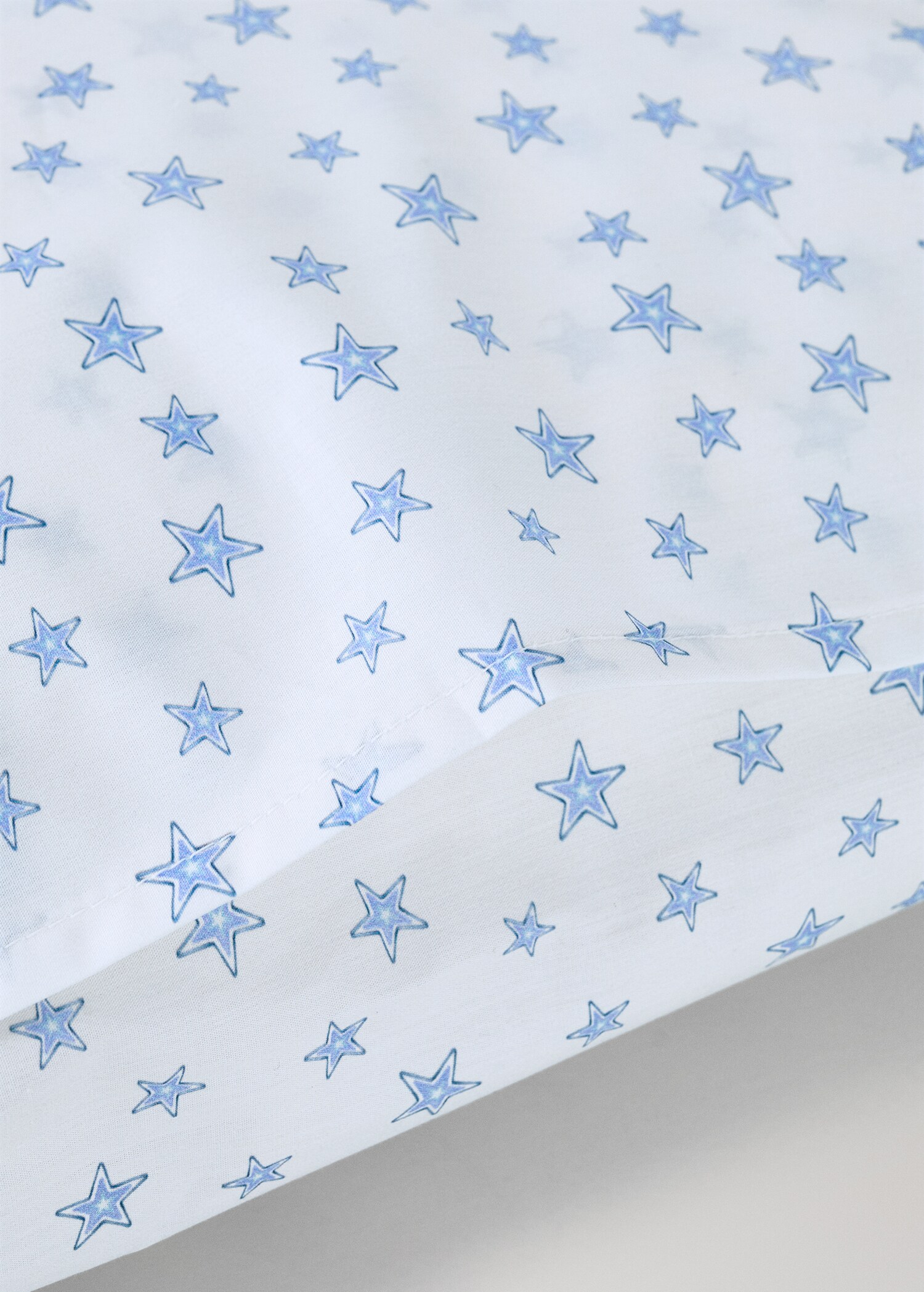 Children's pillowcase cotton percale stars 60x60 cm - Details of the article 2