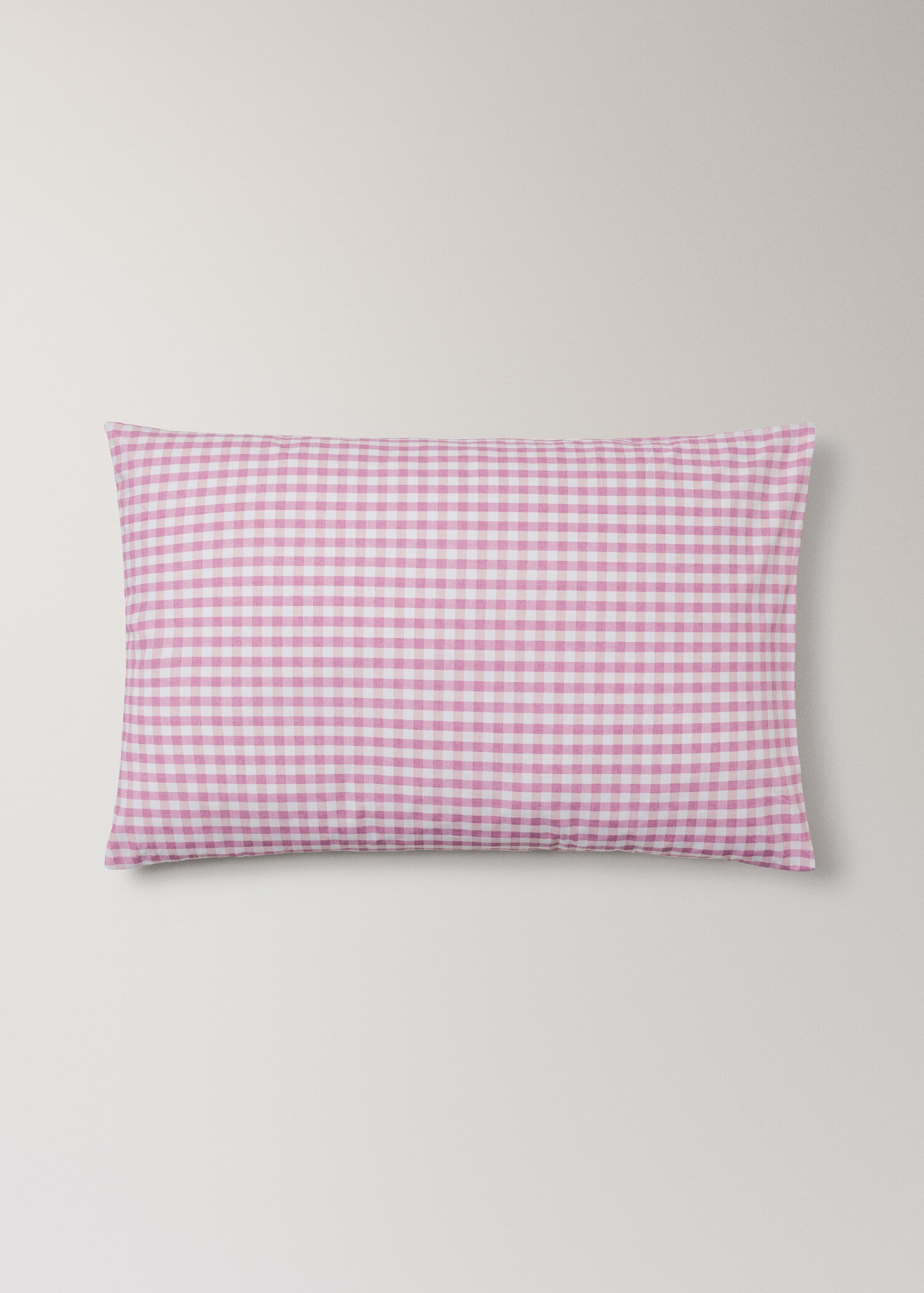 Vichy check cotton pillowcase 50x75 cm - Article without model
