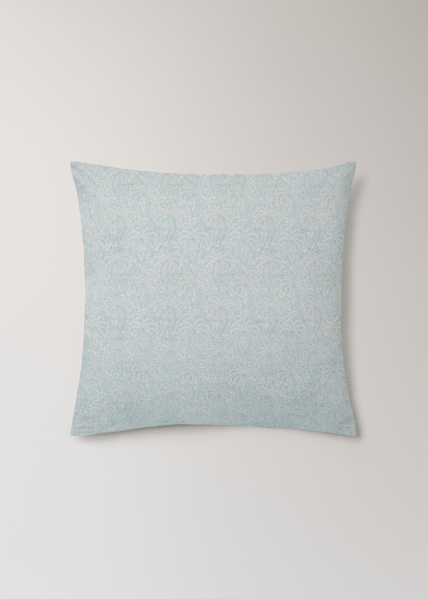 Cotton percale palm tree pillow cover 60x60 cm - Article without model