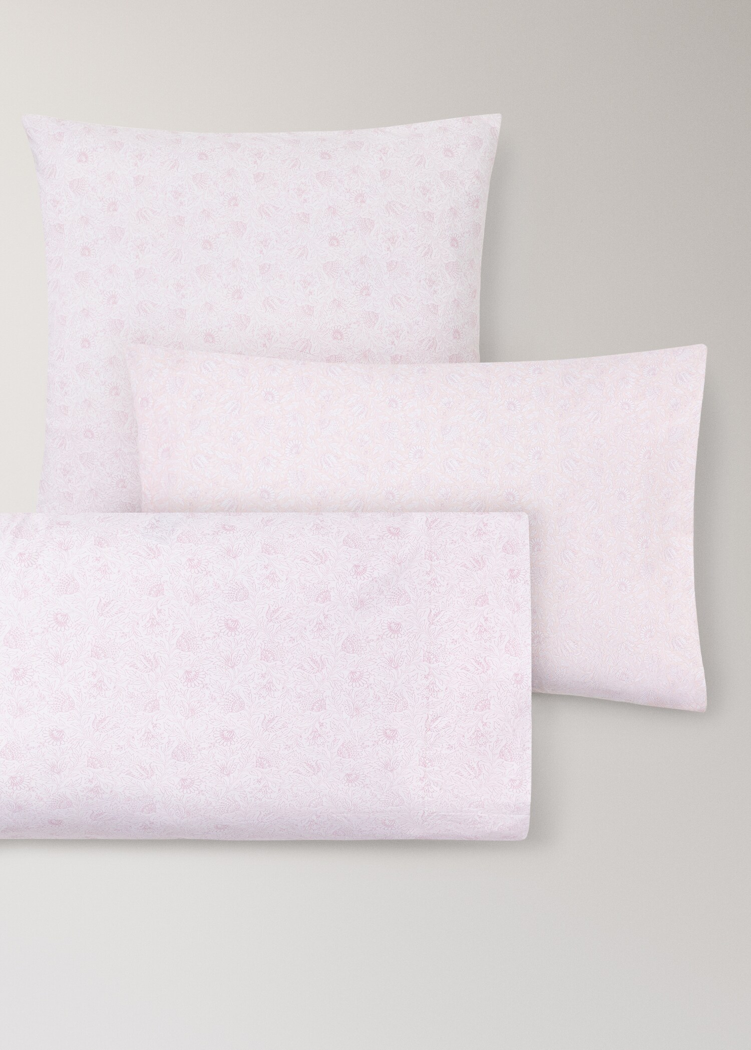 Children's pillowcase cotton percale flowers 50x75 - Details of the article 3
