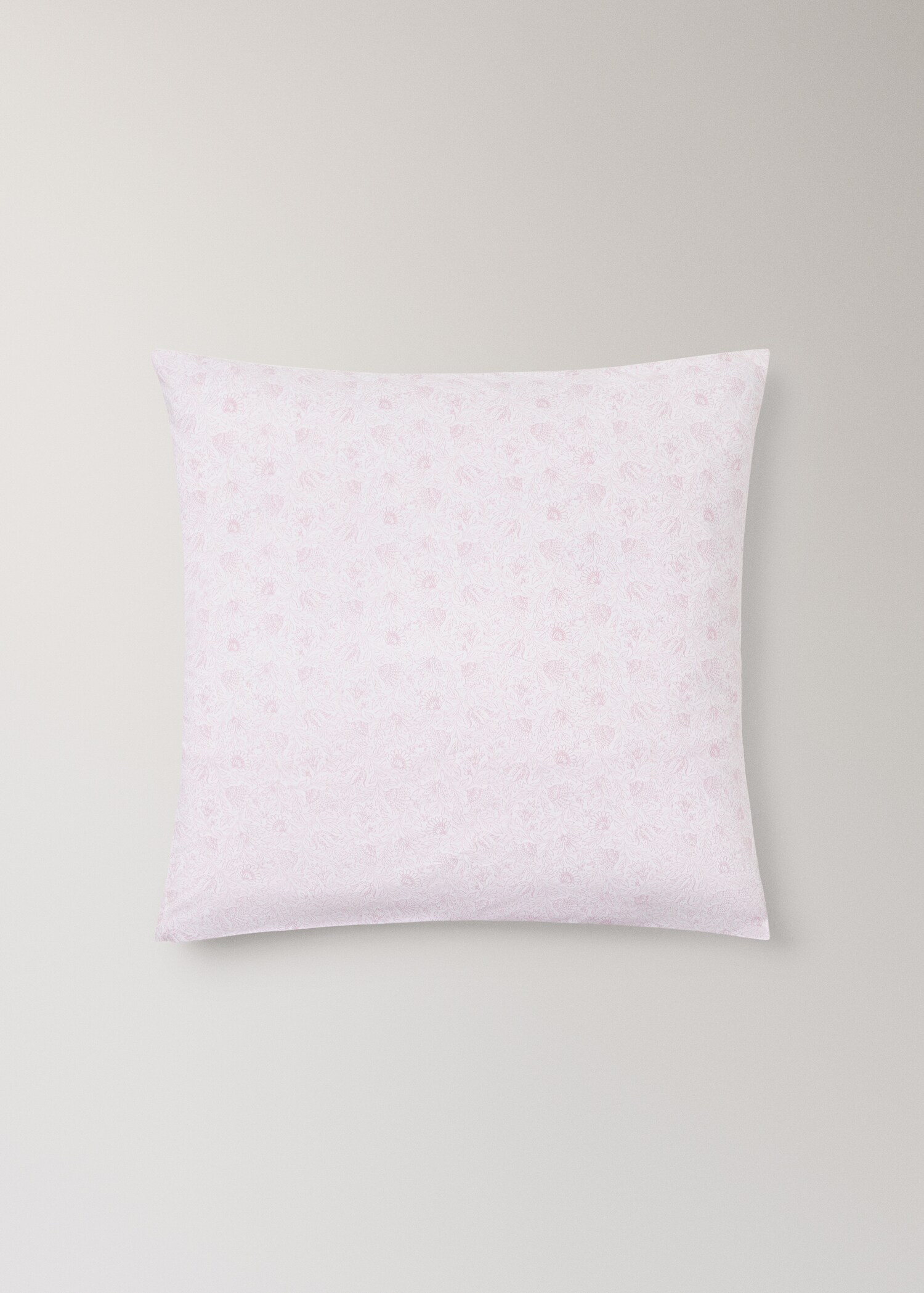 Children's pillowcase in cotton percale with floral pattern 60x60 - Article without model