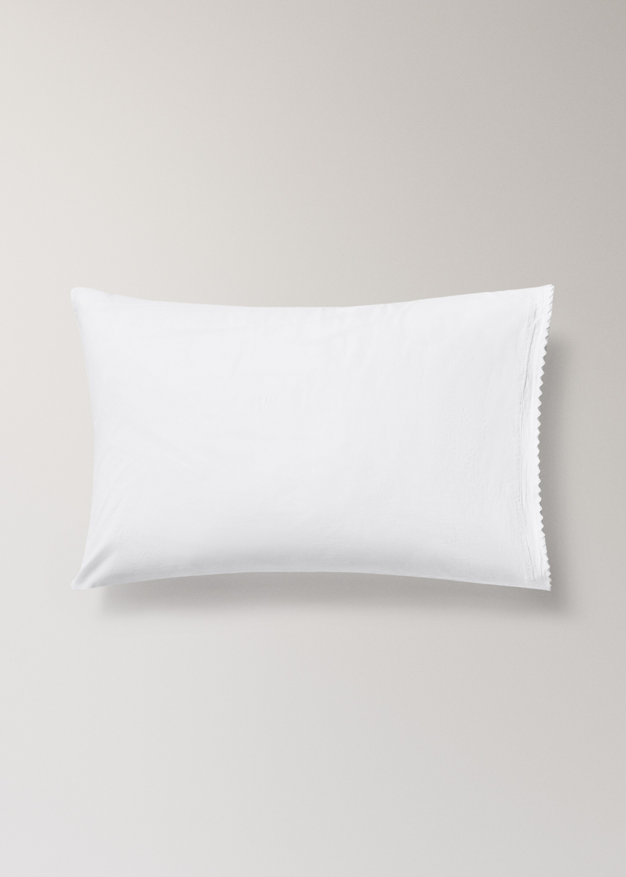 Children's pillowcase percal garment-washed 50X75 cm - Article without model