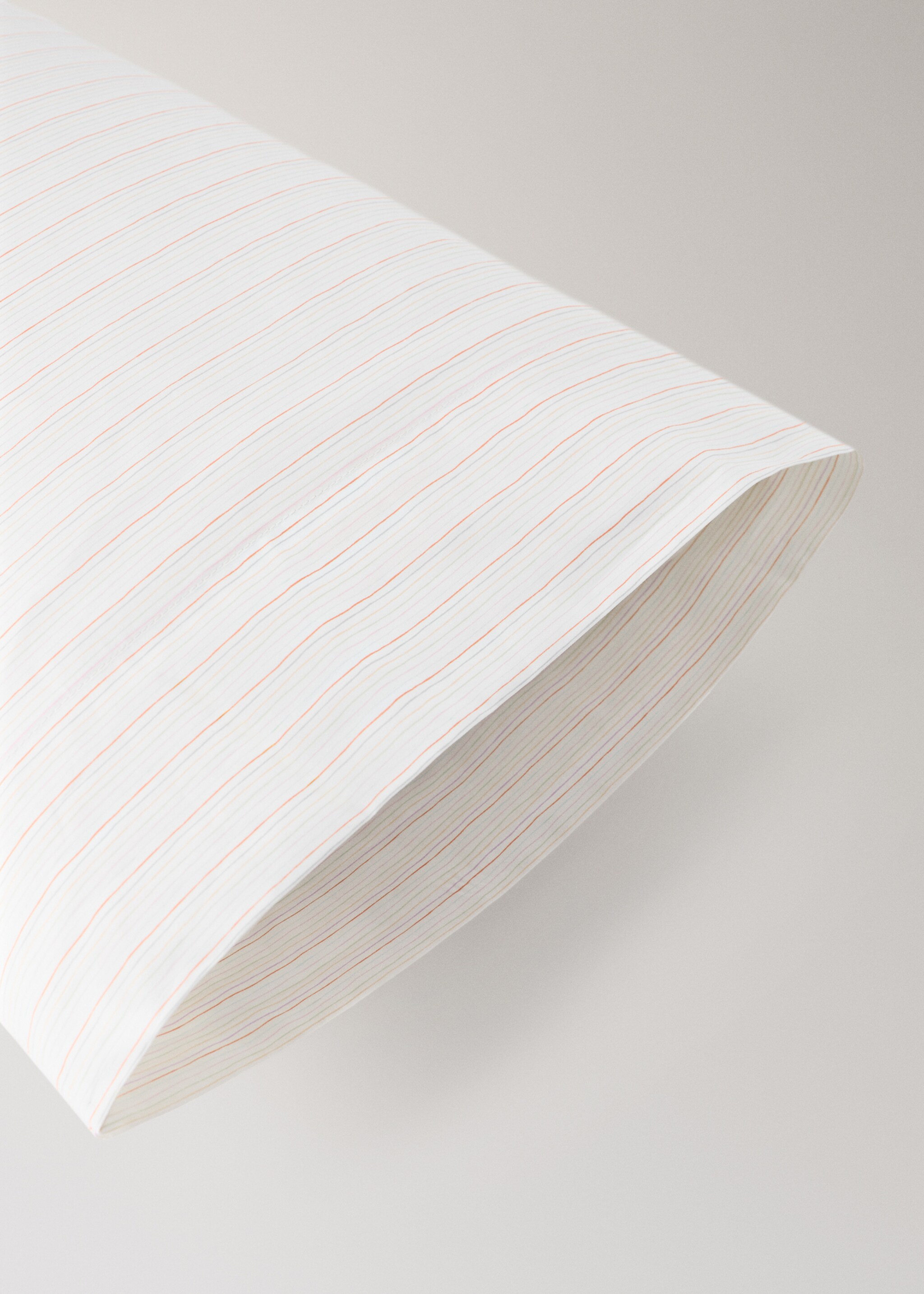 Children's cotton floral pillow cover 45x110 cm - Details of the article 1, Pink. Ref: 27004090-00.