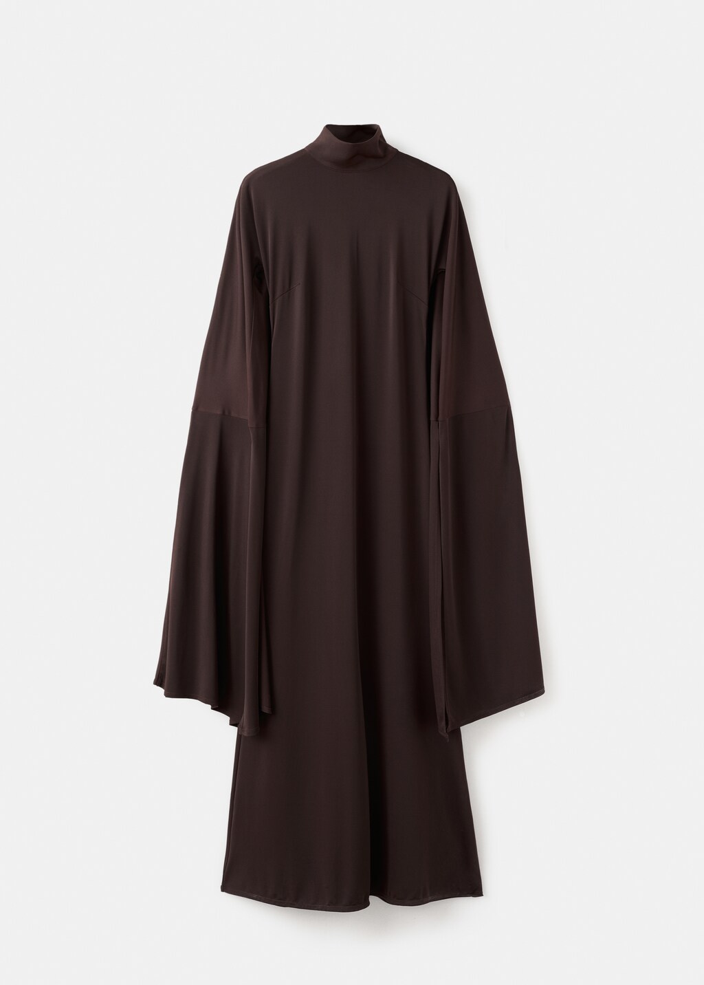 Long-sleeved slit dress - image 2