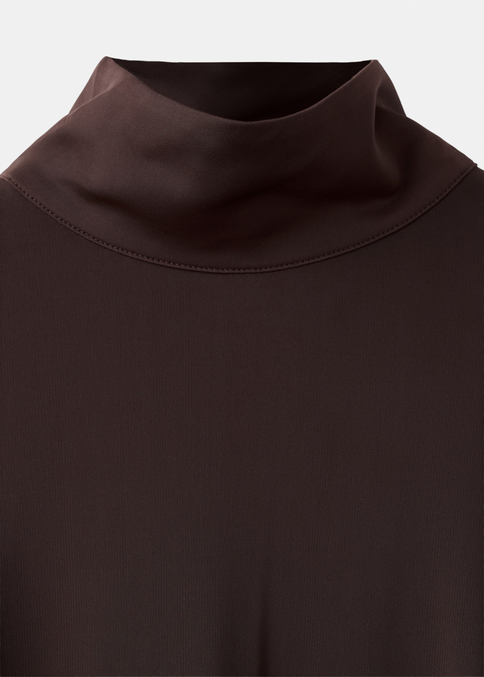 Vestido manga larga abertura - Detalle del artículo 8, Chocolate. Ref: 27004096-00.