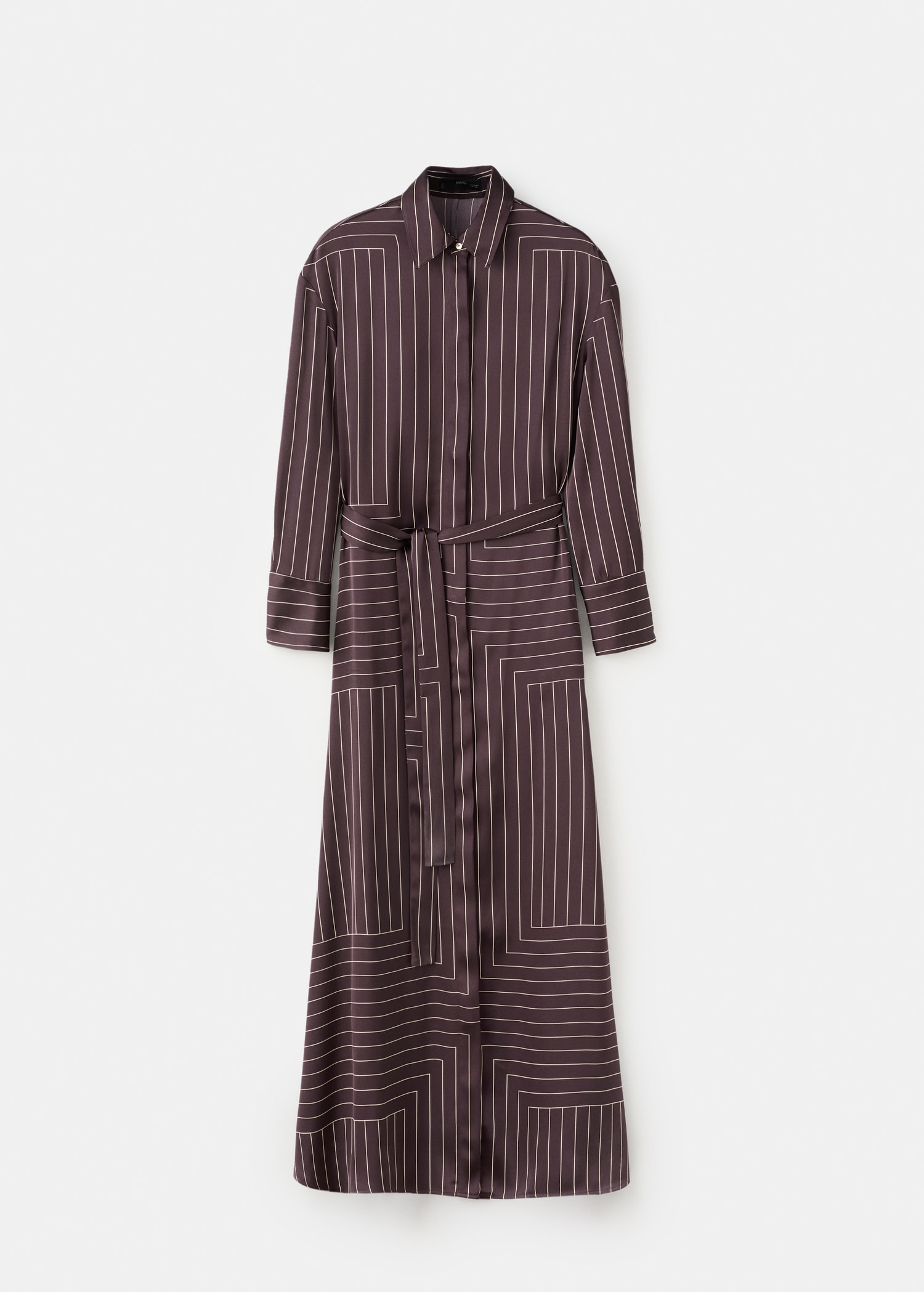 فستان بتنورة مطبوع - منتج دون نموذج