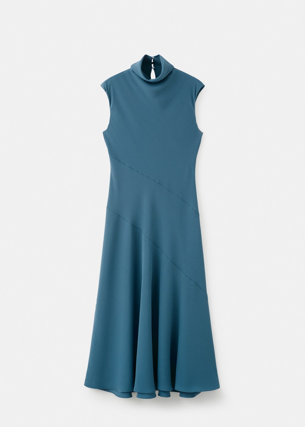 Mango Long dress with draped neck