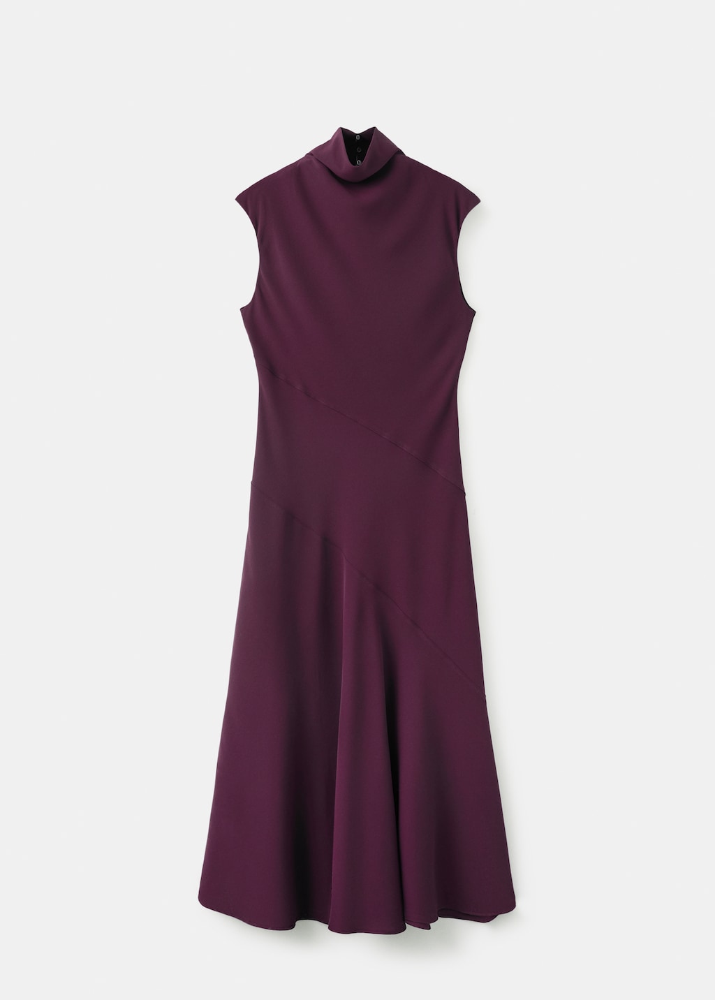 Mango Long dress with draped neck