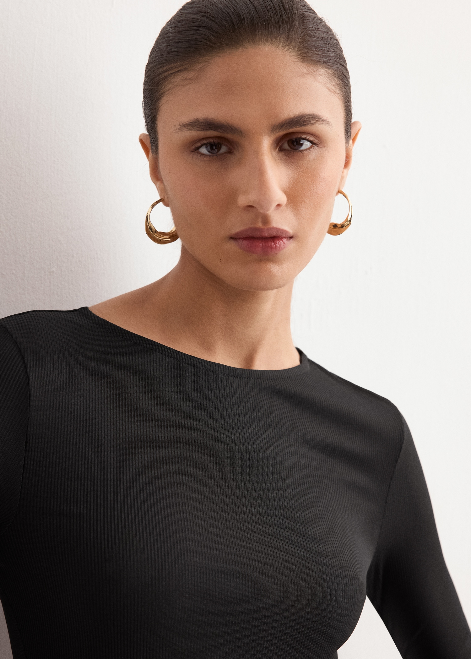 Flared midi-dress with belt - Details of the article 1