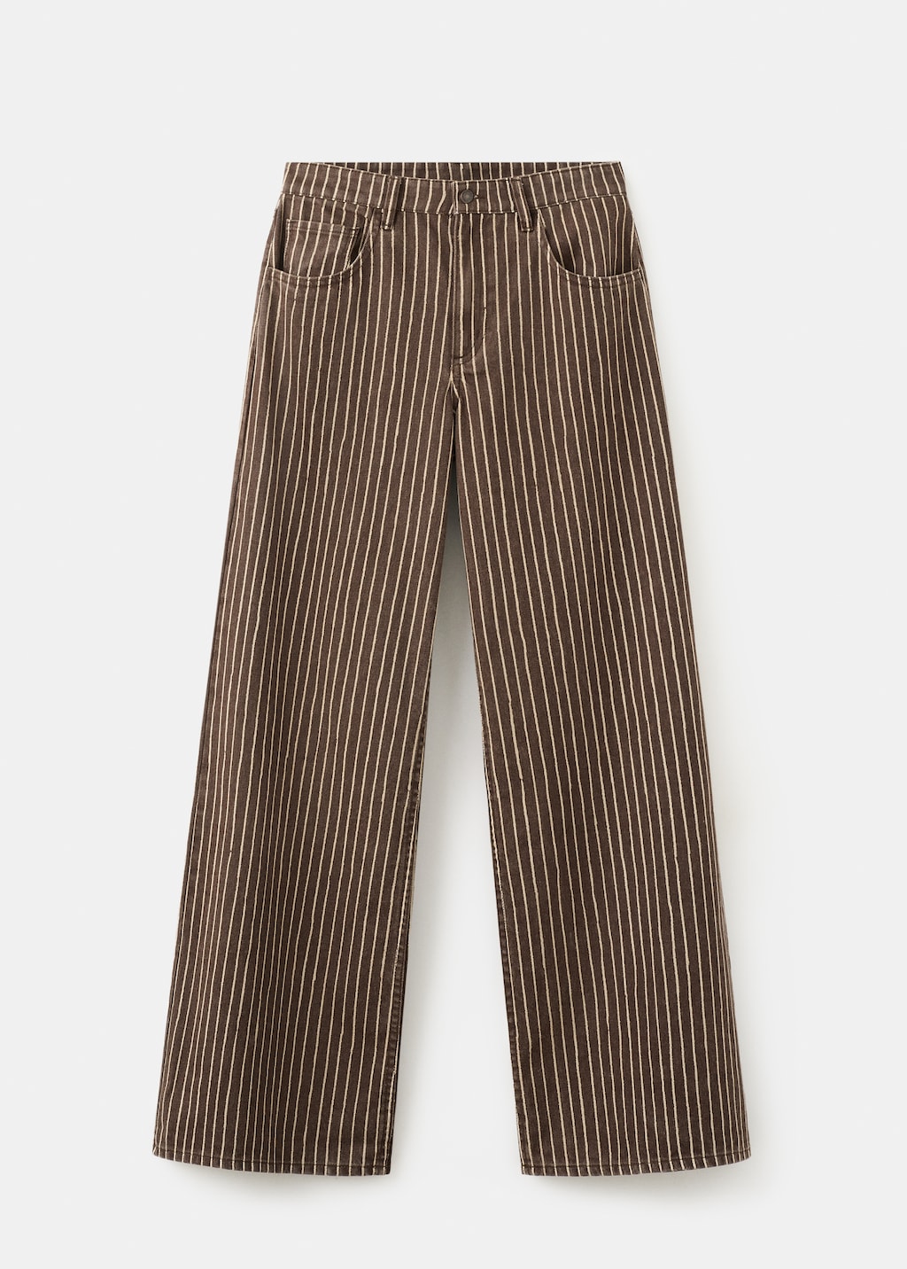 Wide leg striped jeans - image 2
