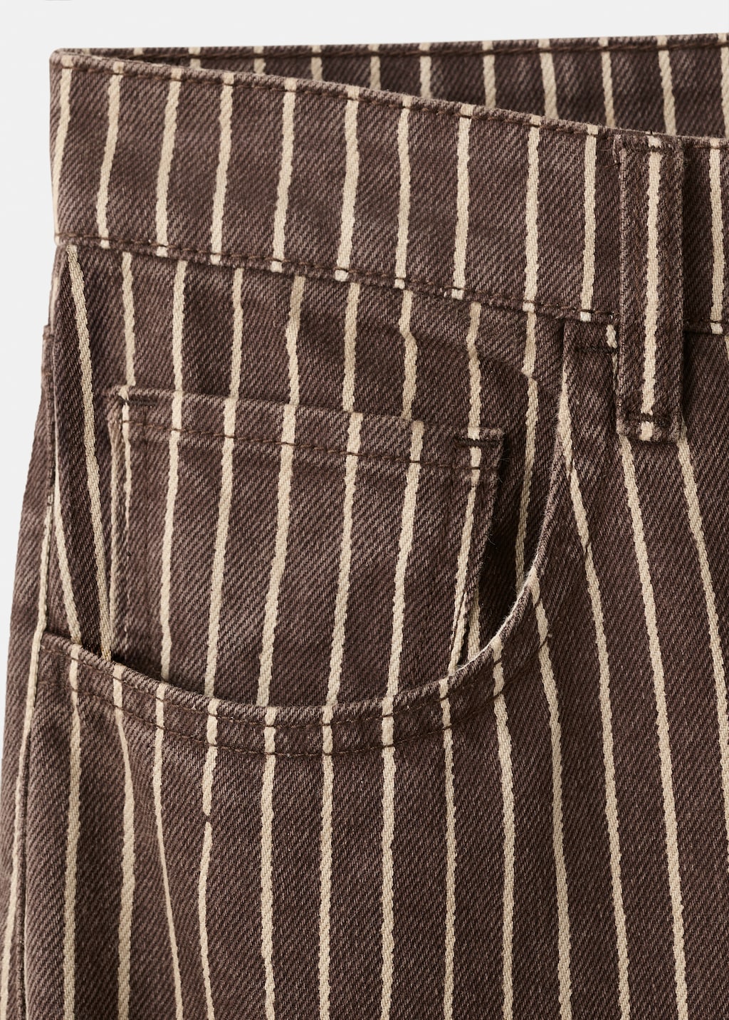 Wide leg striped jeans - image 4