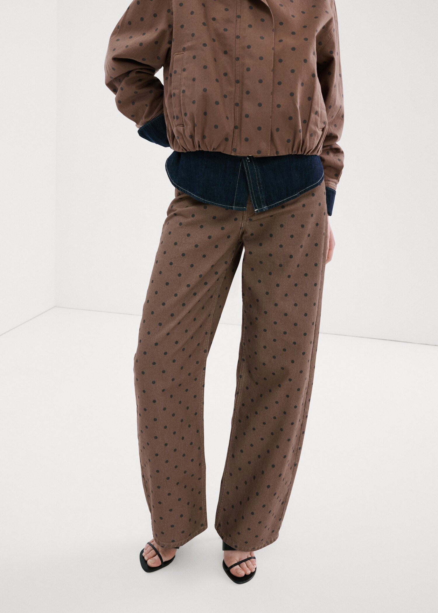 Ballonjeans met polkadots - Middenvlak