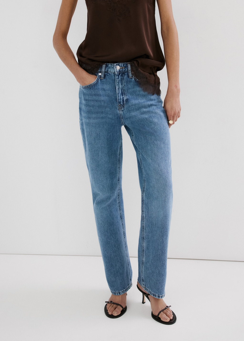 Matilda medium-rise straight-fit jeans