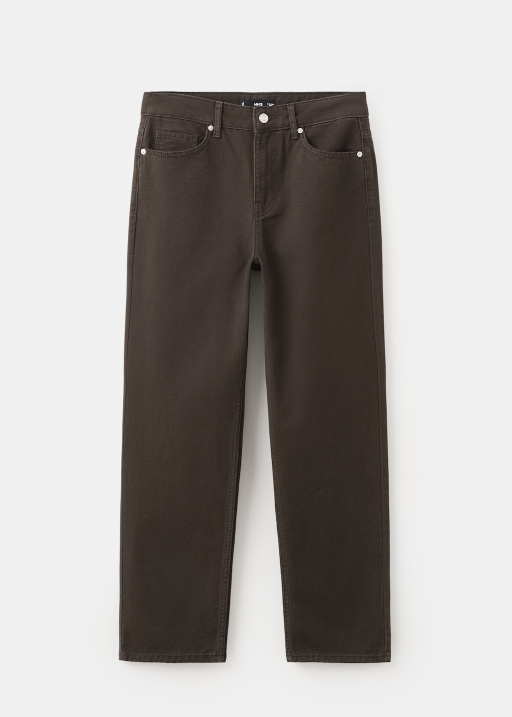 Mango Mid-rise straight jeans