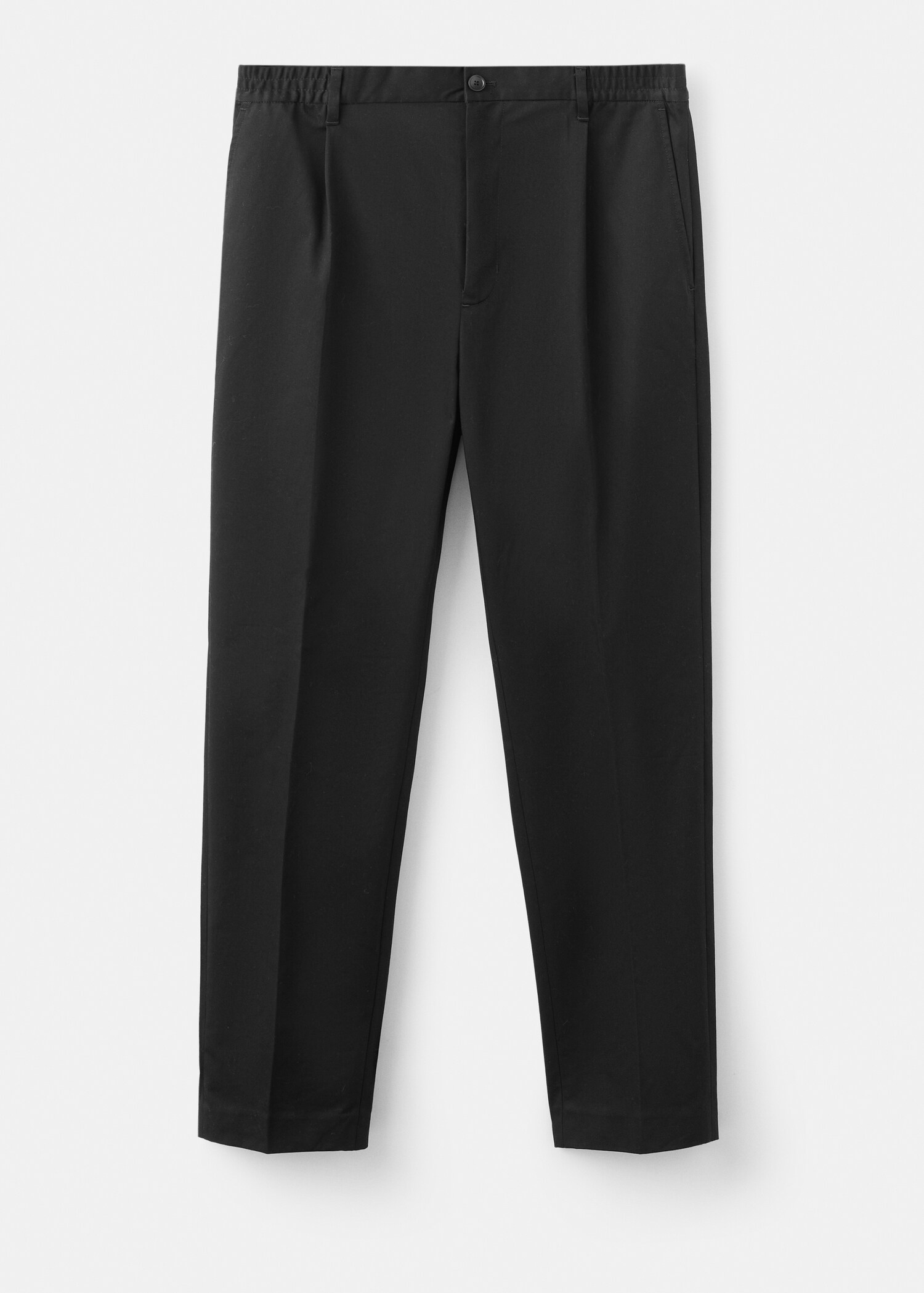 Pleated trousers with elastic waistband - Article without model