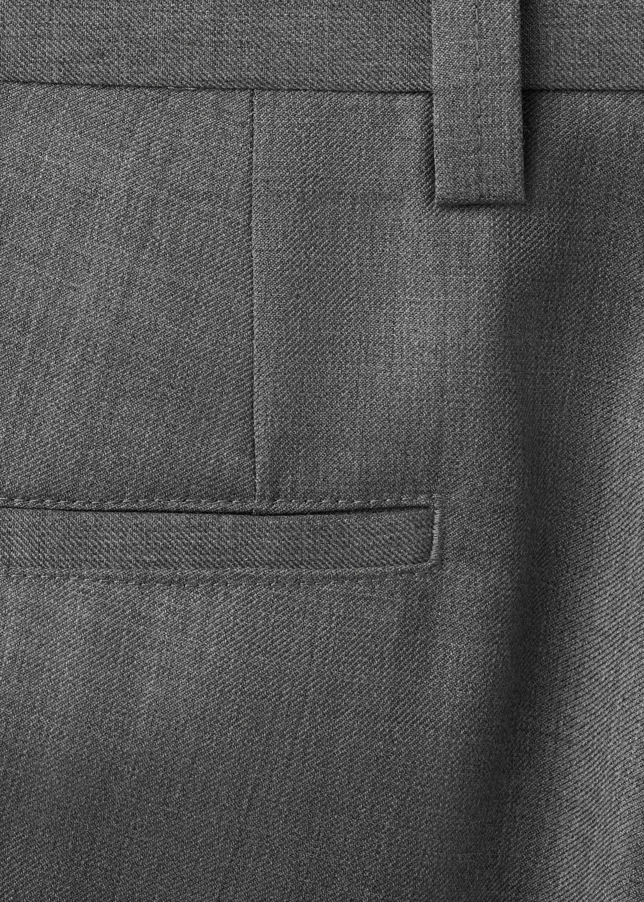 Ricardo regular fit suit trousers - Details of the article 0, Grey. Ref: 27004414-00.