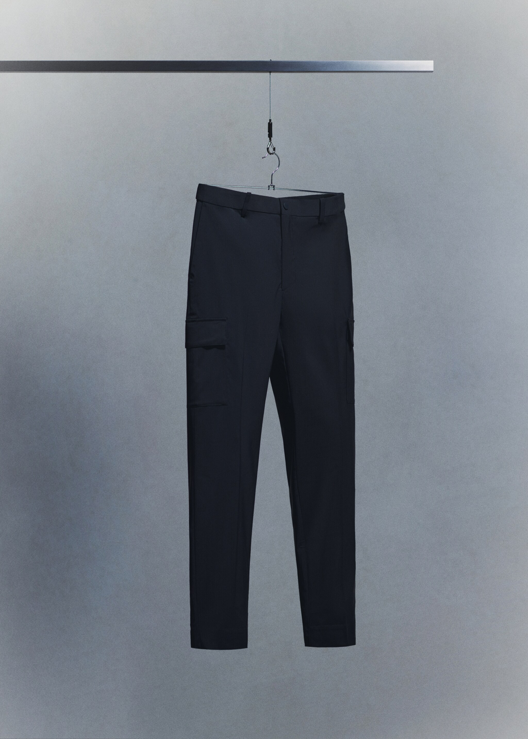 Pantalón cargo slim fit comfort stretch - Detalle del artículo 9, Azul marino. Ref: 27004416-00.