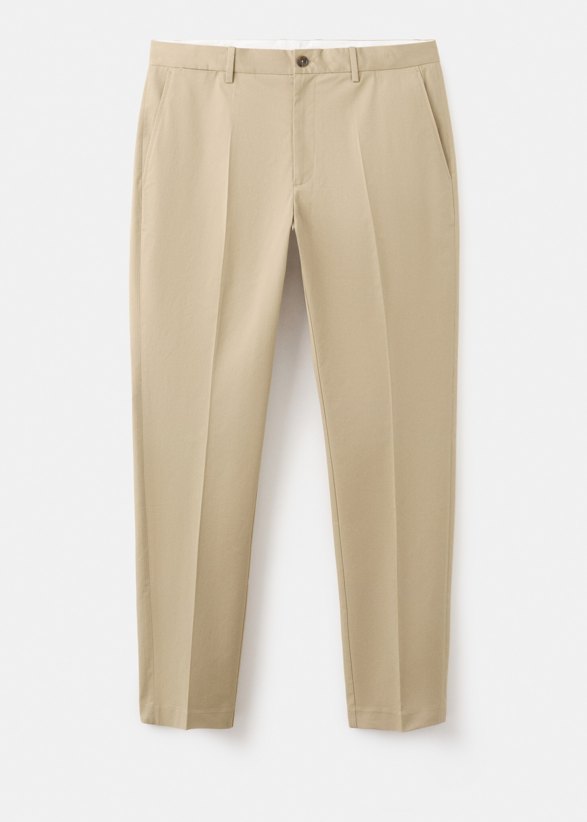 Dublino slim-fit chino trousers - Article without model, Beige. Ref: 27004418-00.