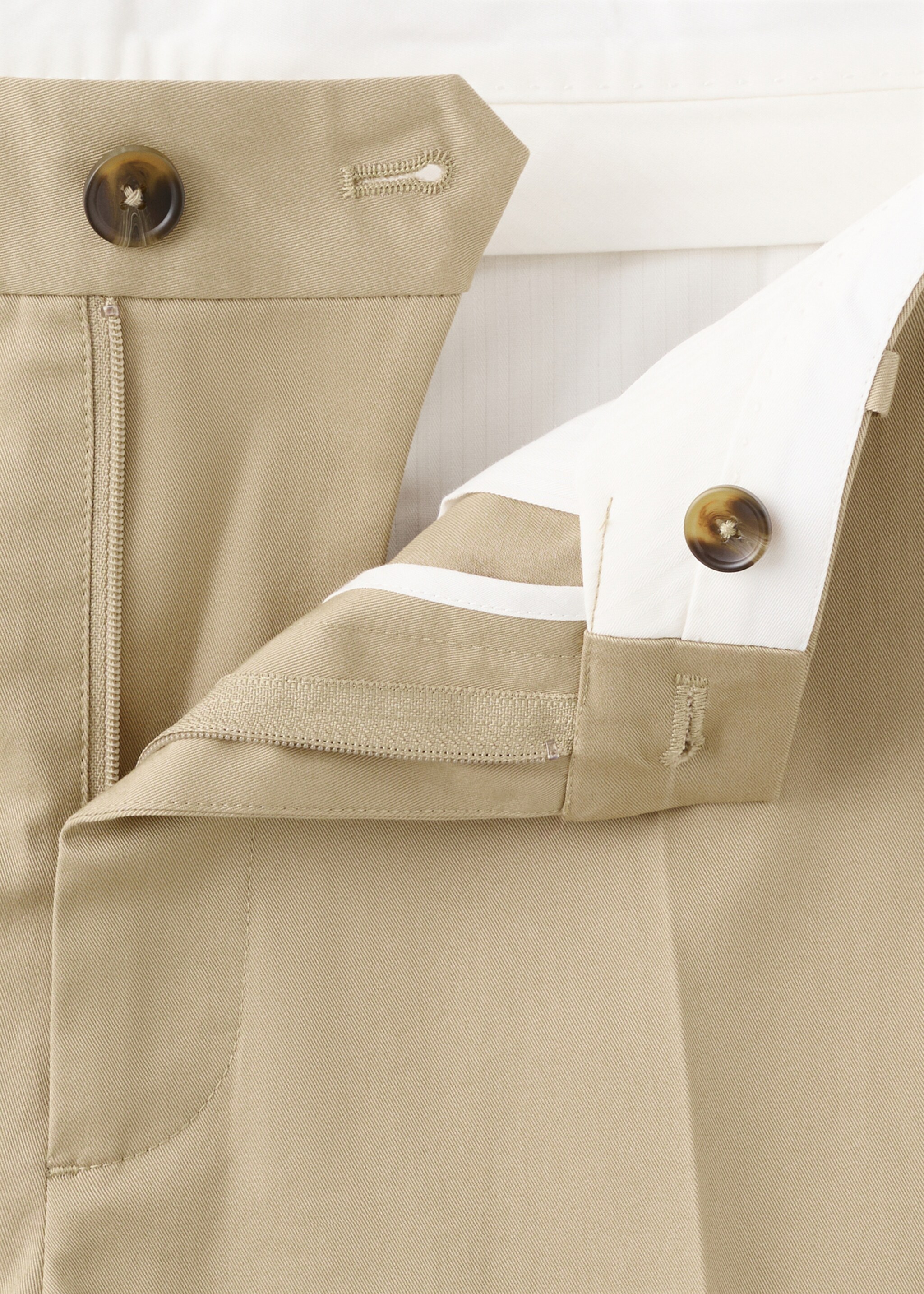 Dublino slim-fit chino trousers - Details of the article 0, Beige. Ref: 27004418-00.