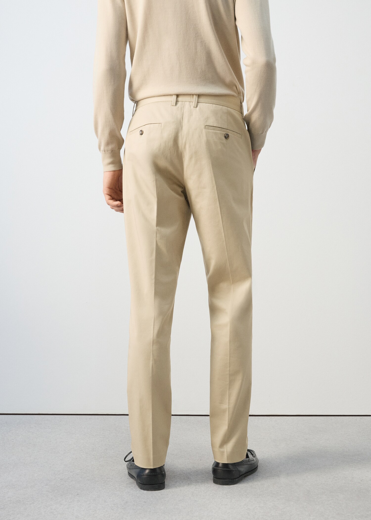 Dublino slim-fit chino trousers - Reverse of the article