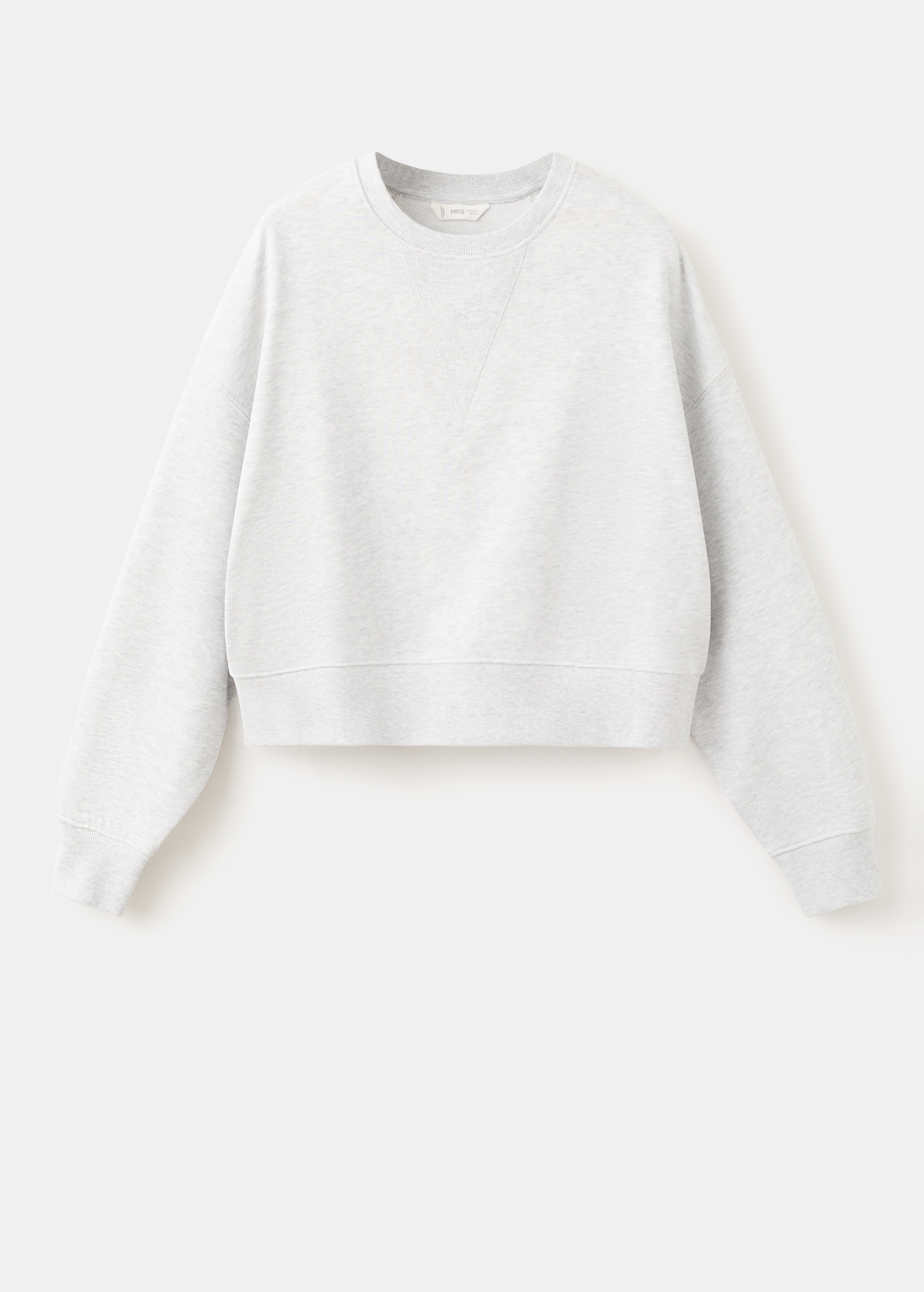 Cropped cotton sweatshirt - Article without model