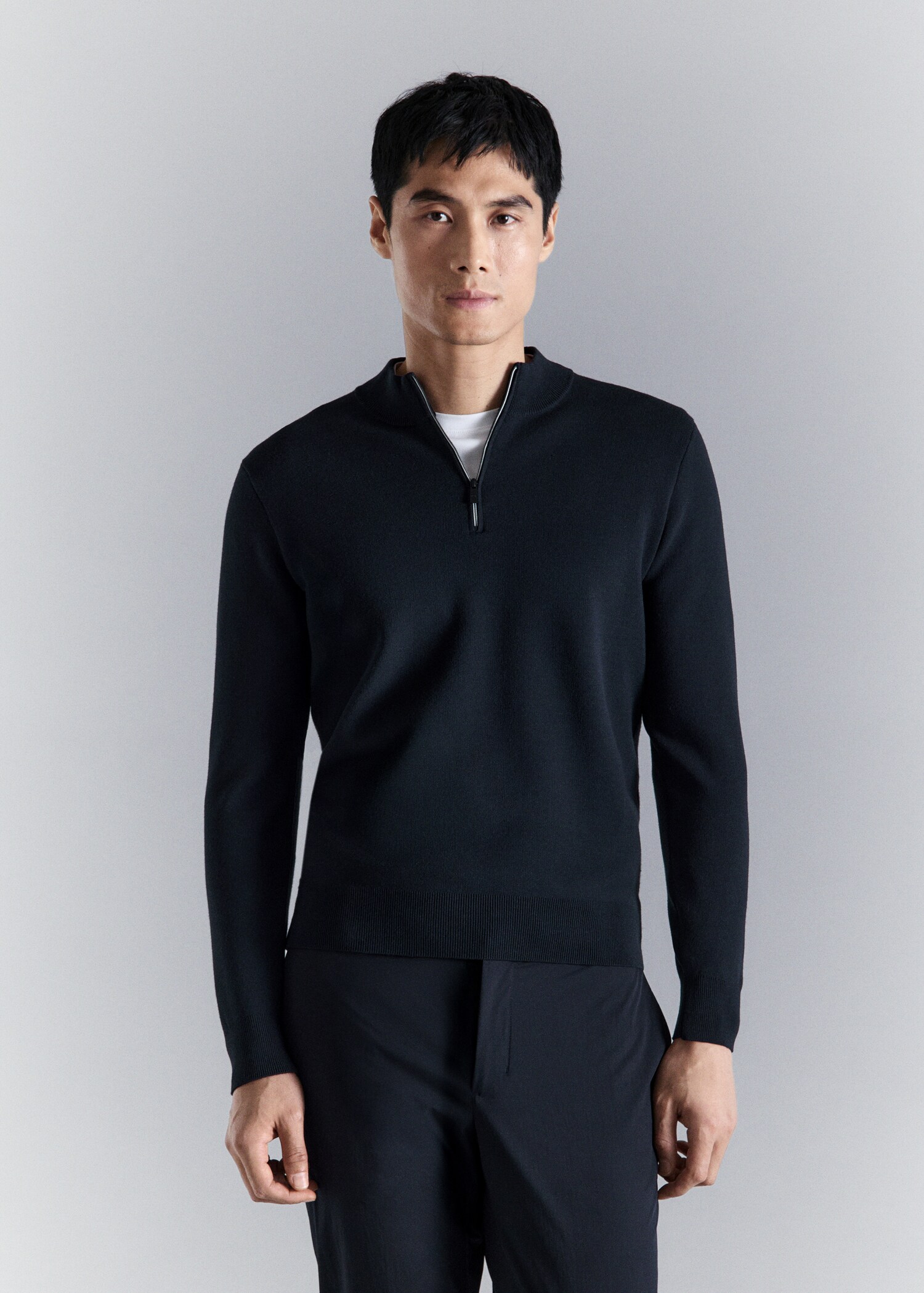 Comfort stretch zip jersey - Medium plane