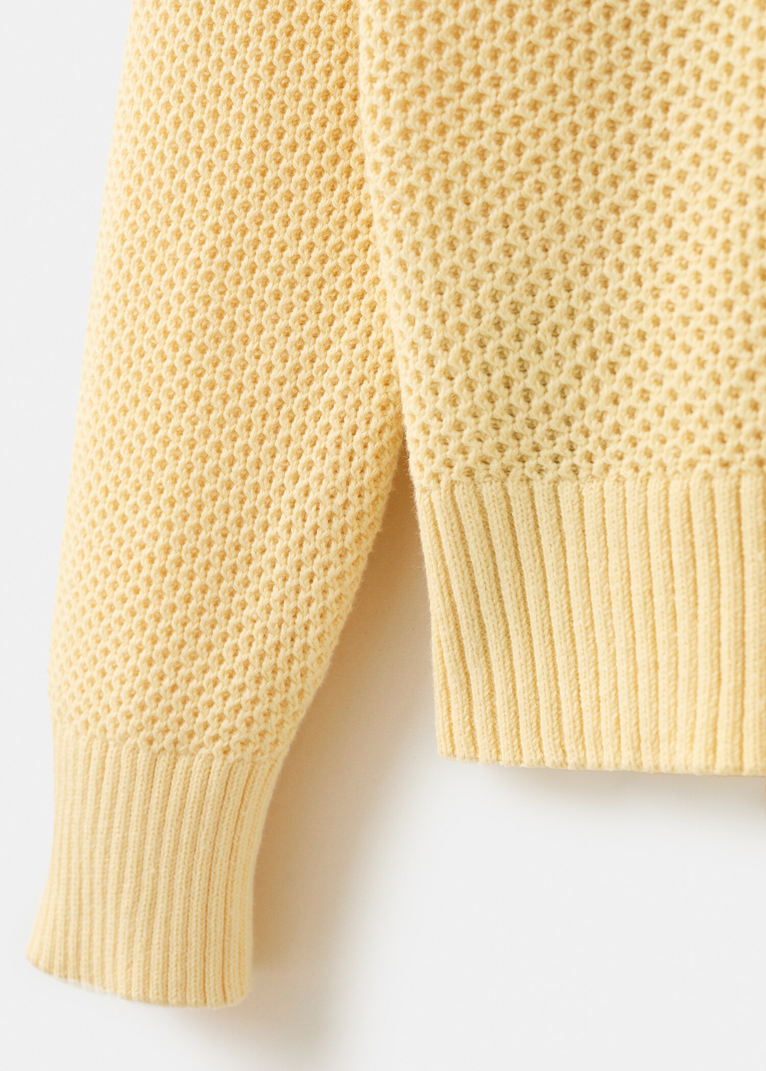 سترة متوسطة الحياكة ذات بنية دقيقة - تفاصيل المنتج 0