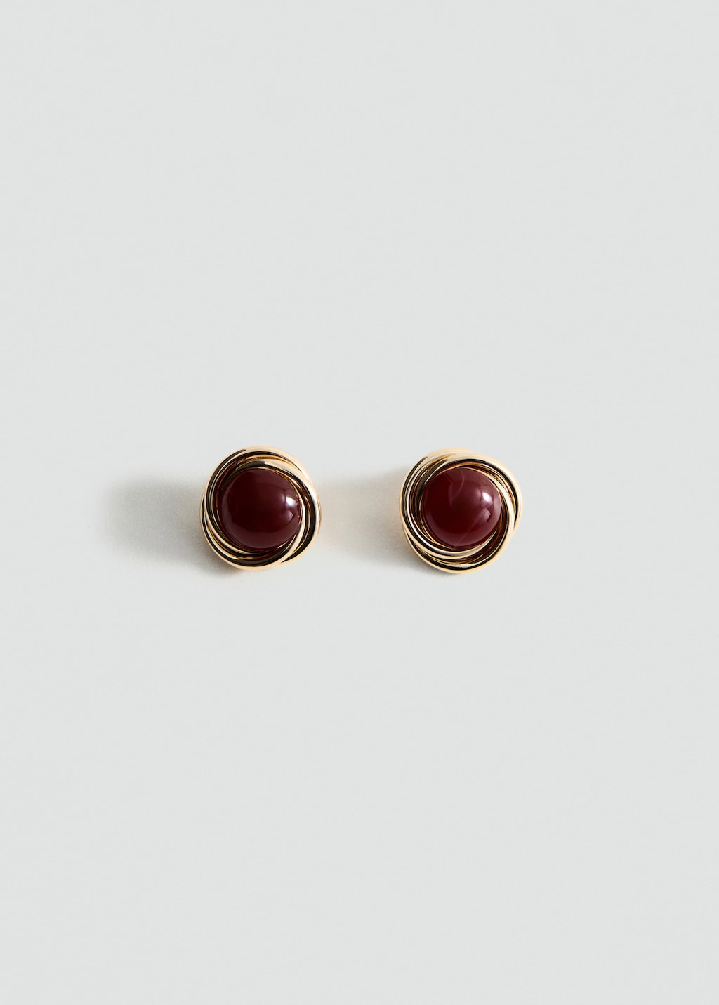 Round resin earrings - image 2