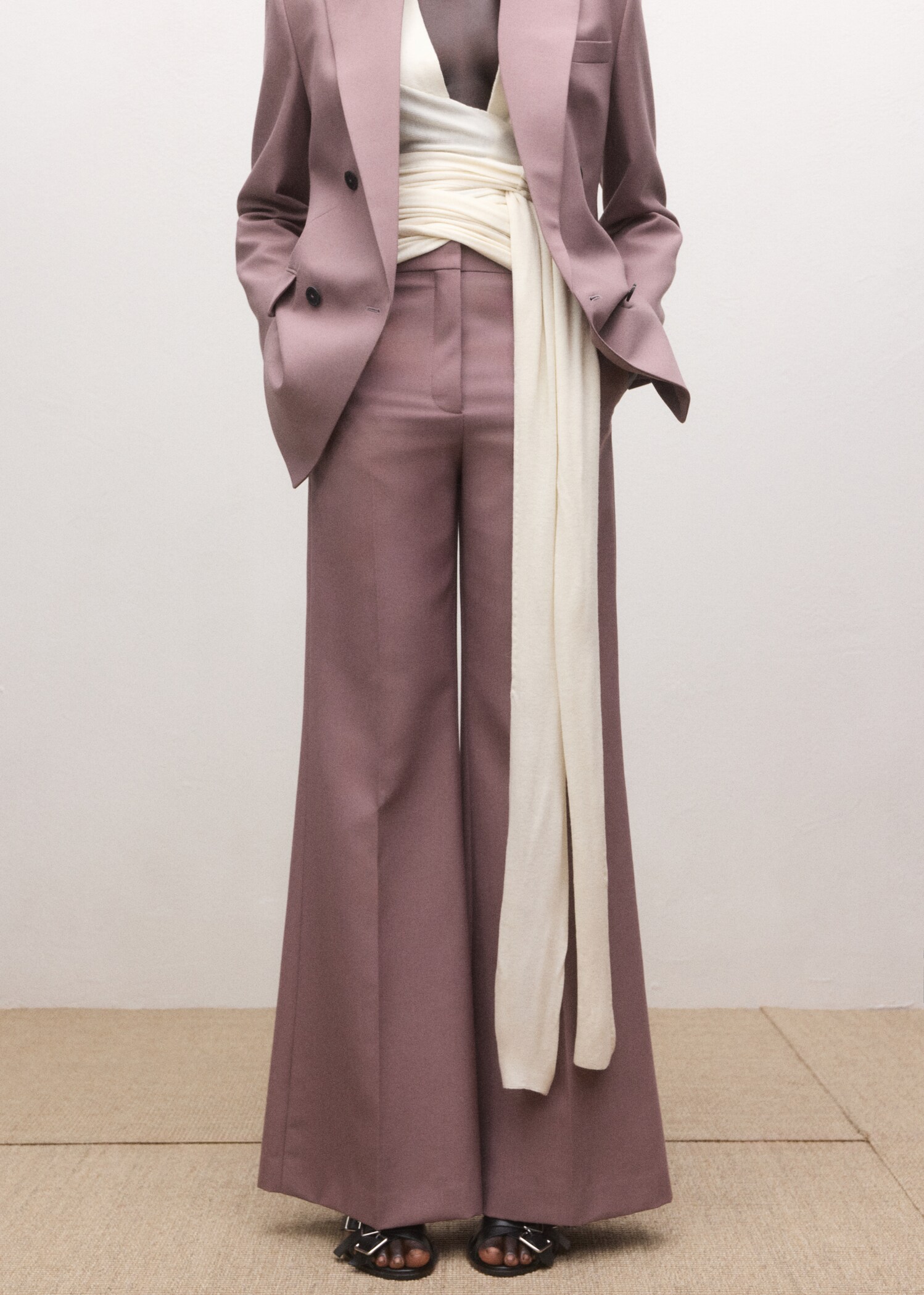 سروال بدلة من الصوف - رؤية وسط