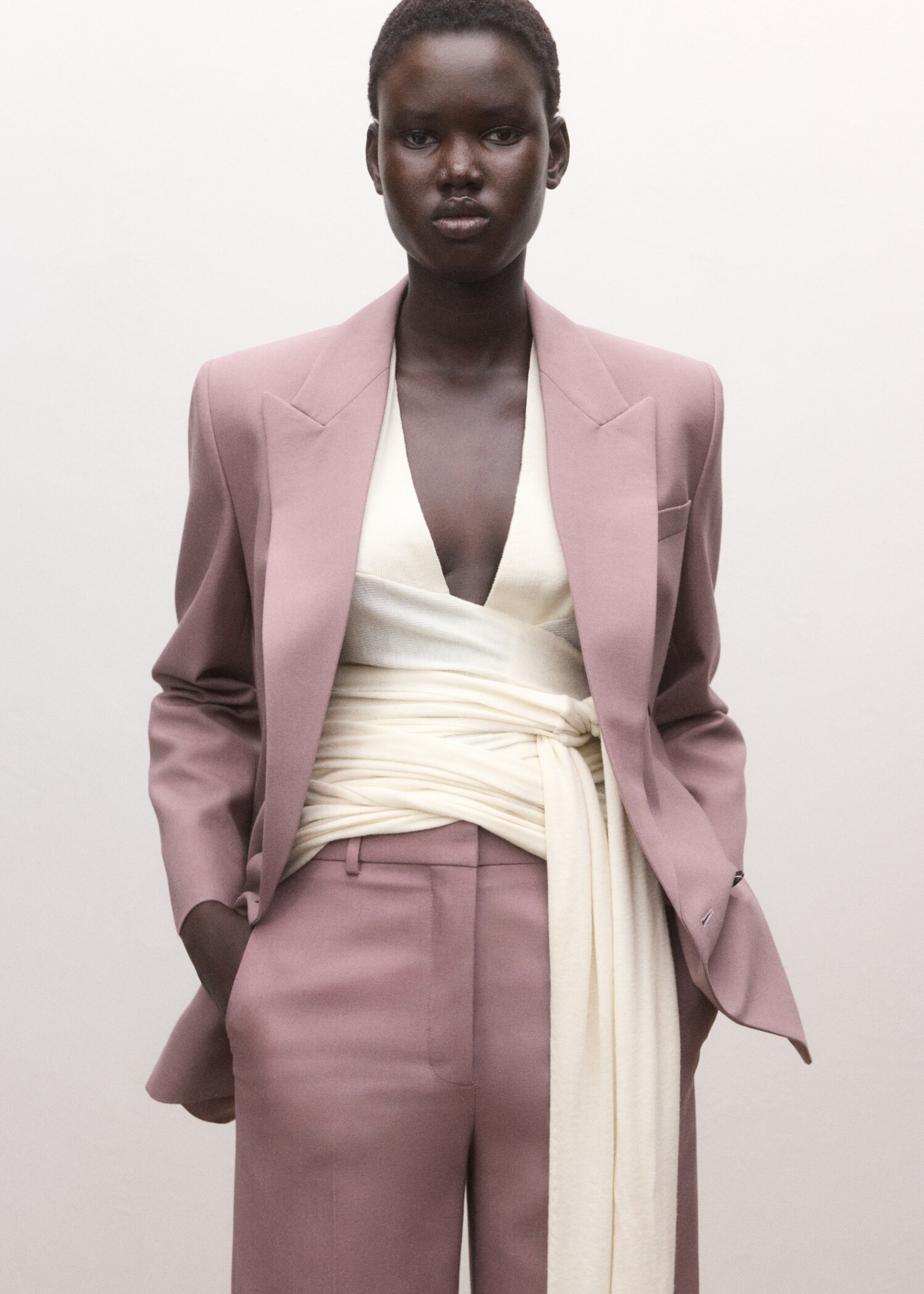 سروال بدلة من الصوف - تفاصيل المنتج 1