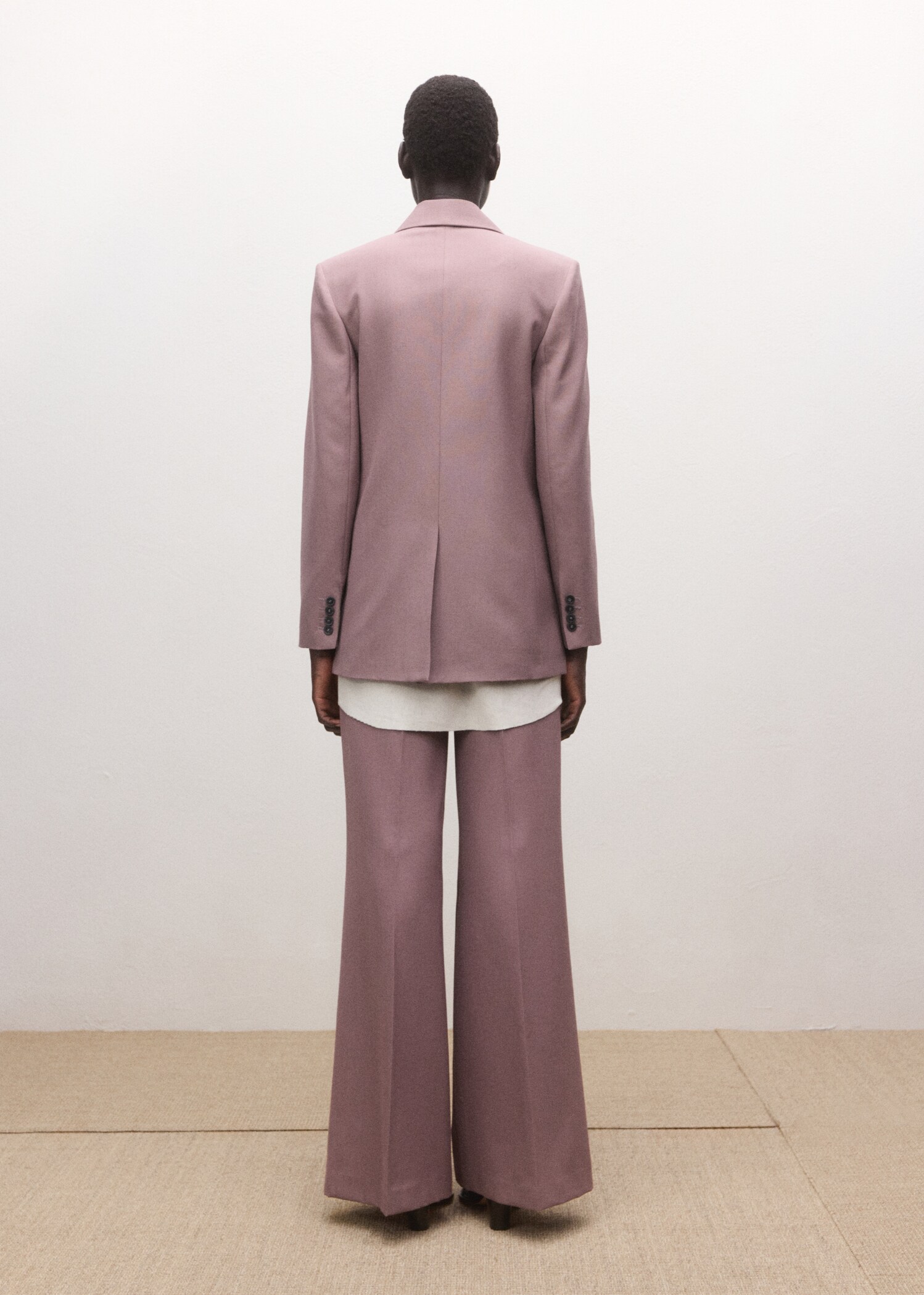 سروال بدلة من الصوف - الجهة الخلفية للمنتج