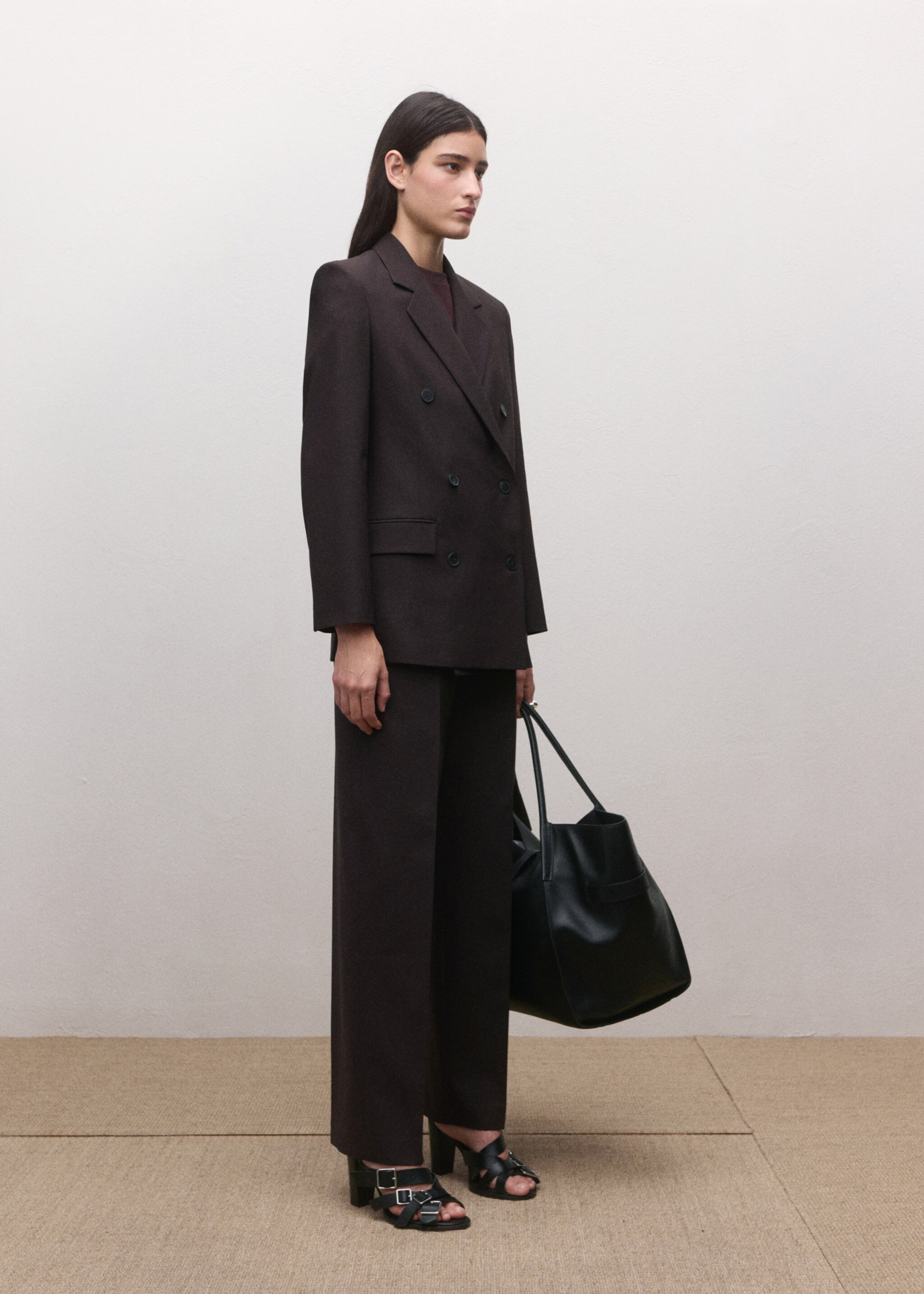 Pantalon de costume laine taille normale - Détail de l'article 2, Prune. Ref: 27004451-00.