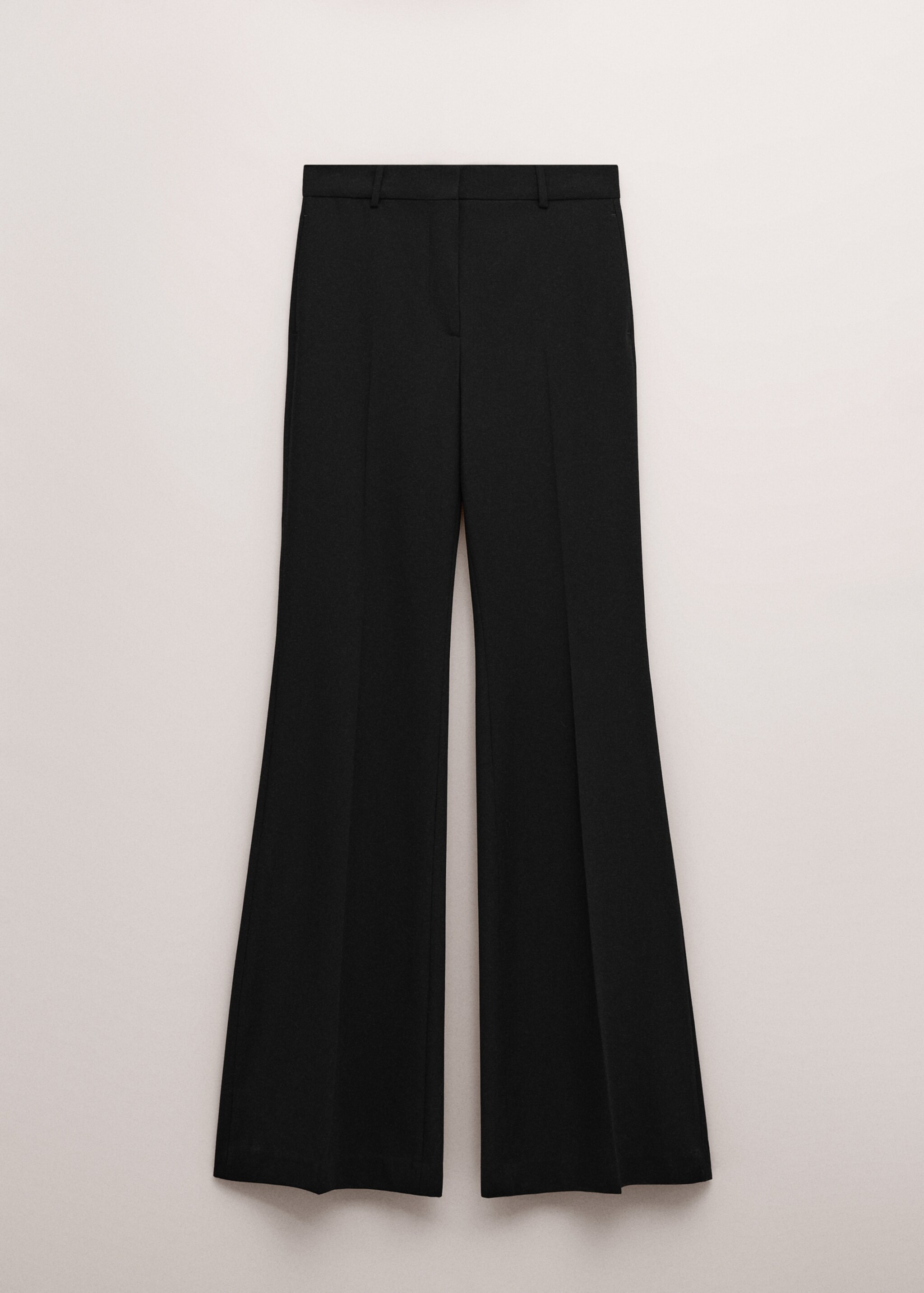 بنطلون فضفاض بخصر متوسط - منتج دون نموذج, أسود. Ref: 27004452-00.