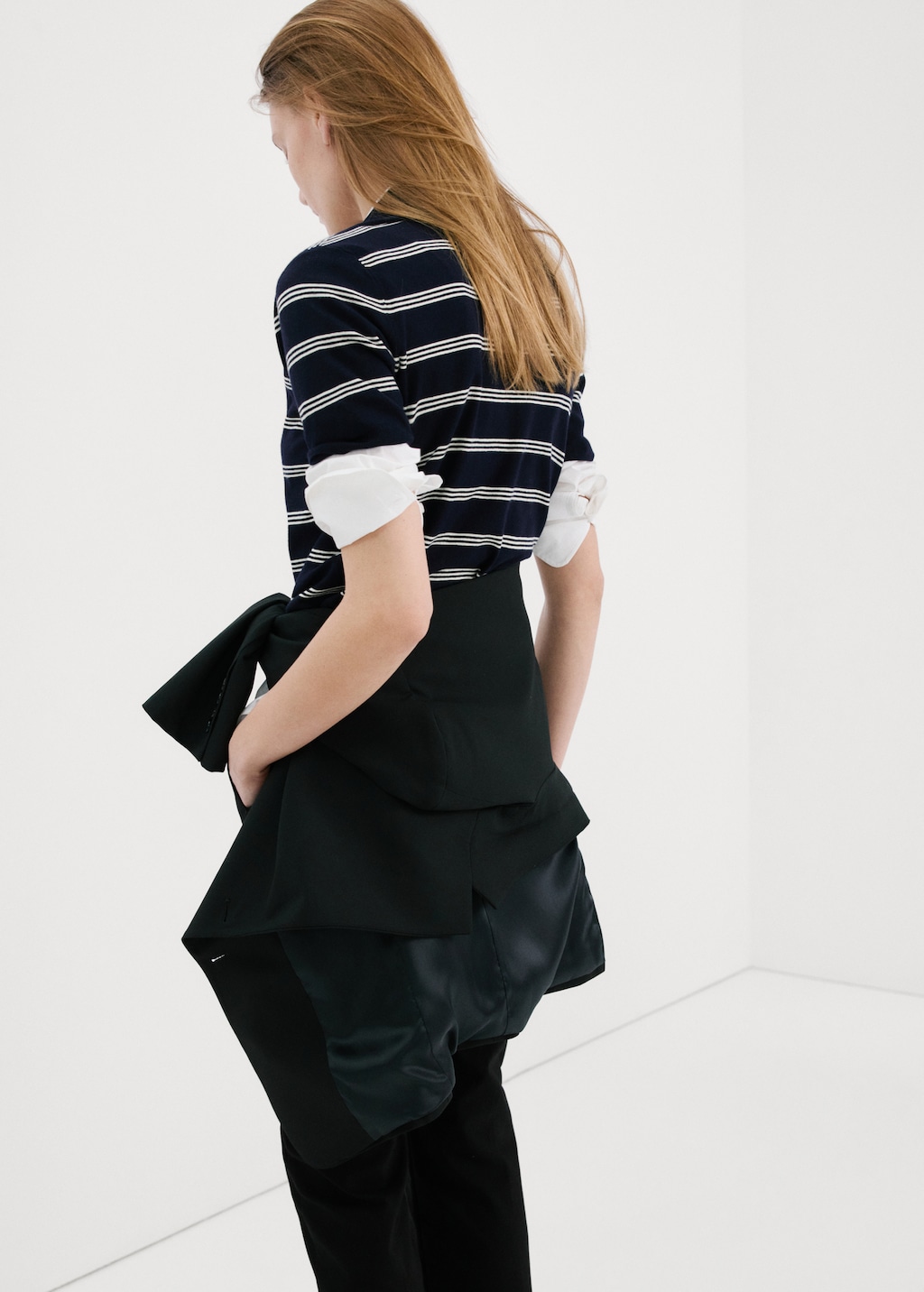 Striped polo-neck sweater - image 3