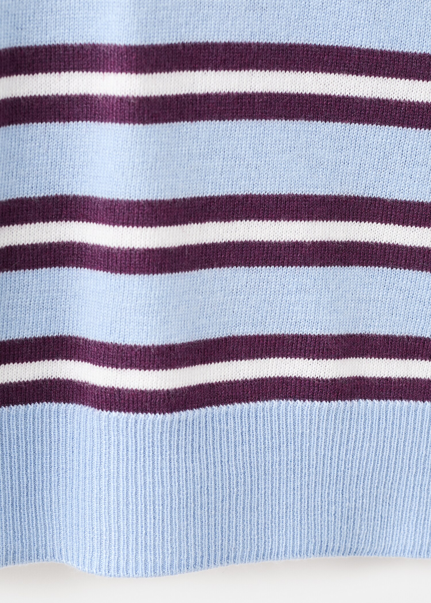 Striped polo-neck sweater - Details of the article 0