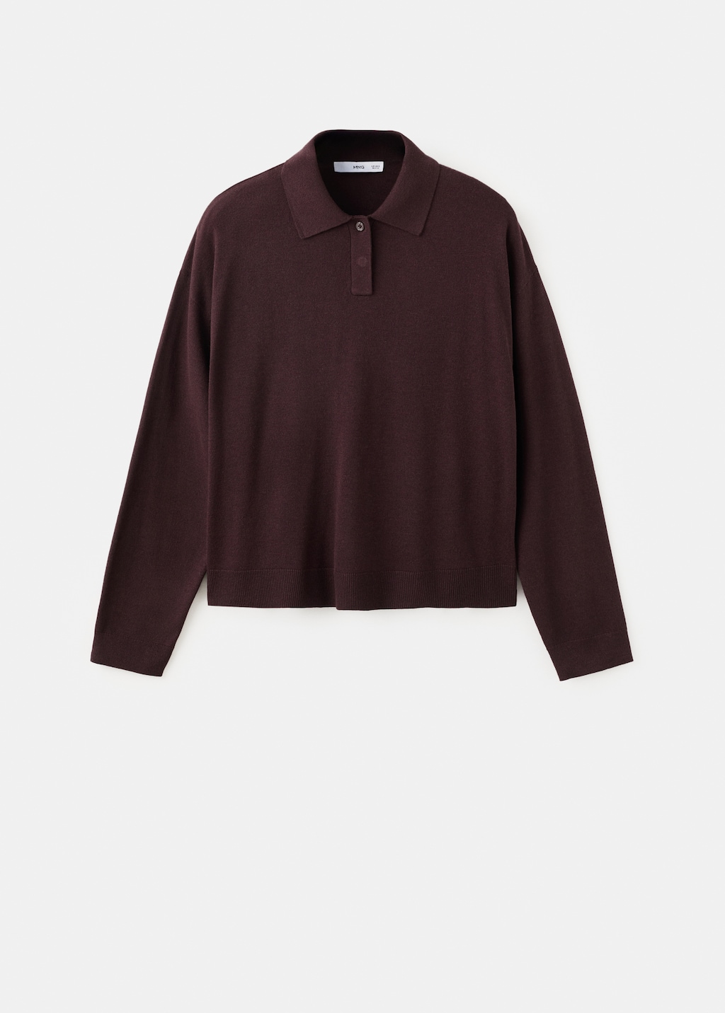 Knitted polo-neck sweater - image 2