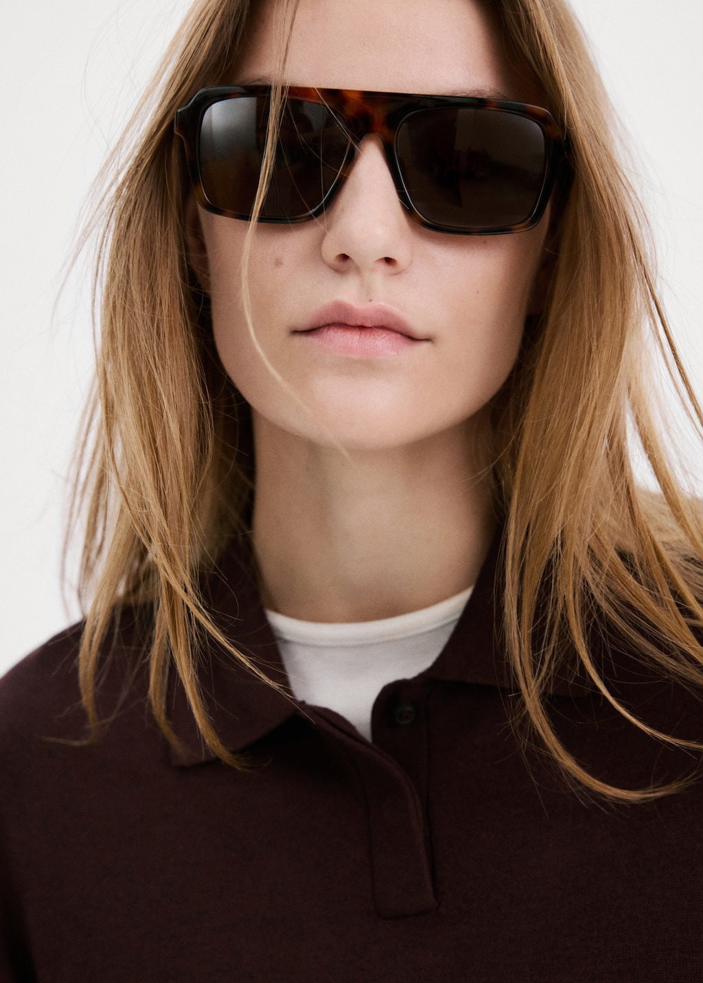 Knitted polo-neck sweater - image 5