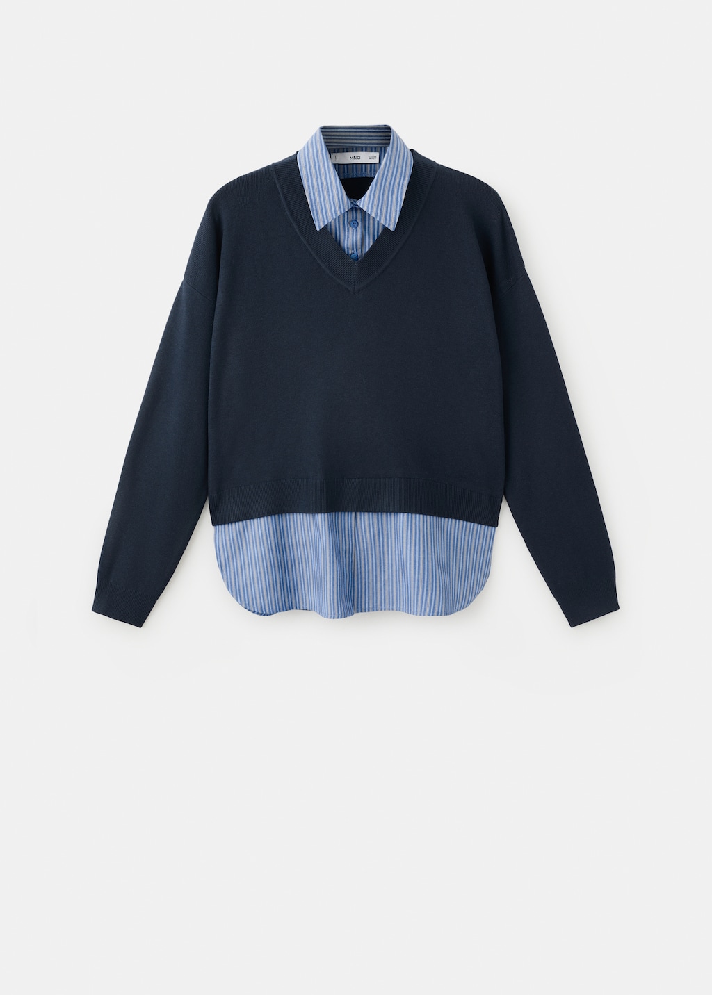 Combined shirt sweater - image 2