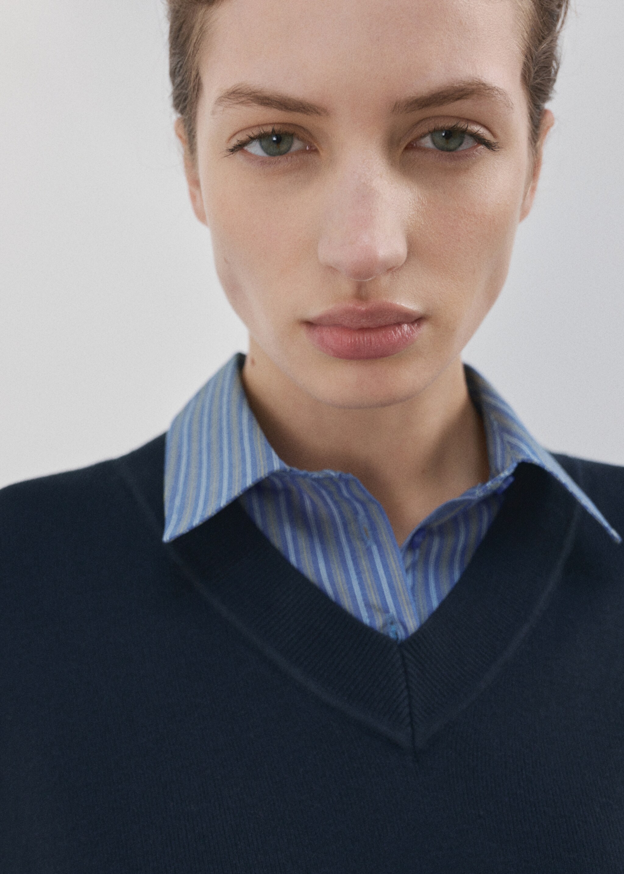 كنزة قميص متناسق - تفاصيل المنتج 1, أزرق غامق. Ref: 27004781-00.