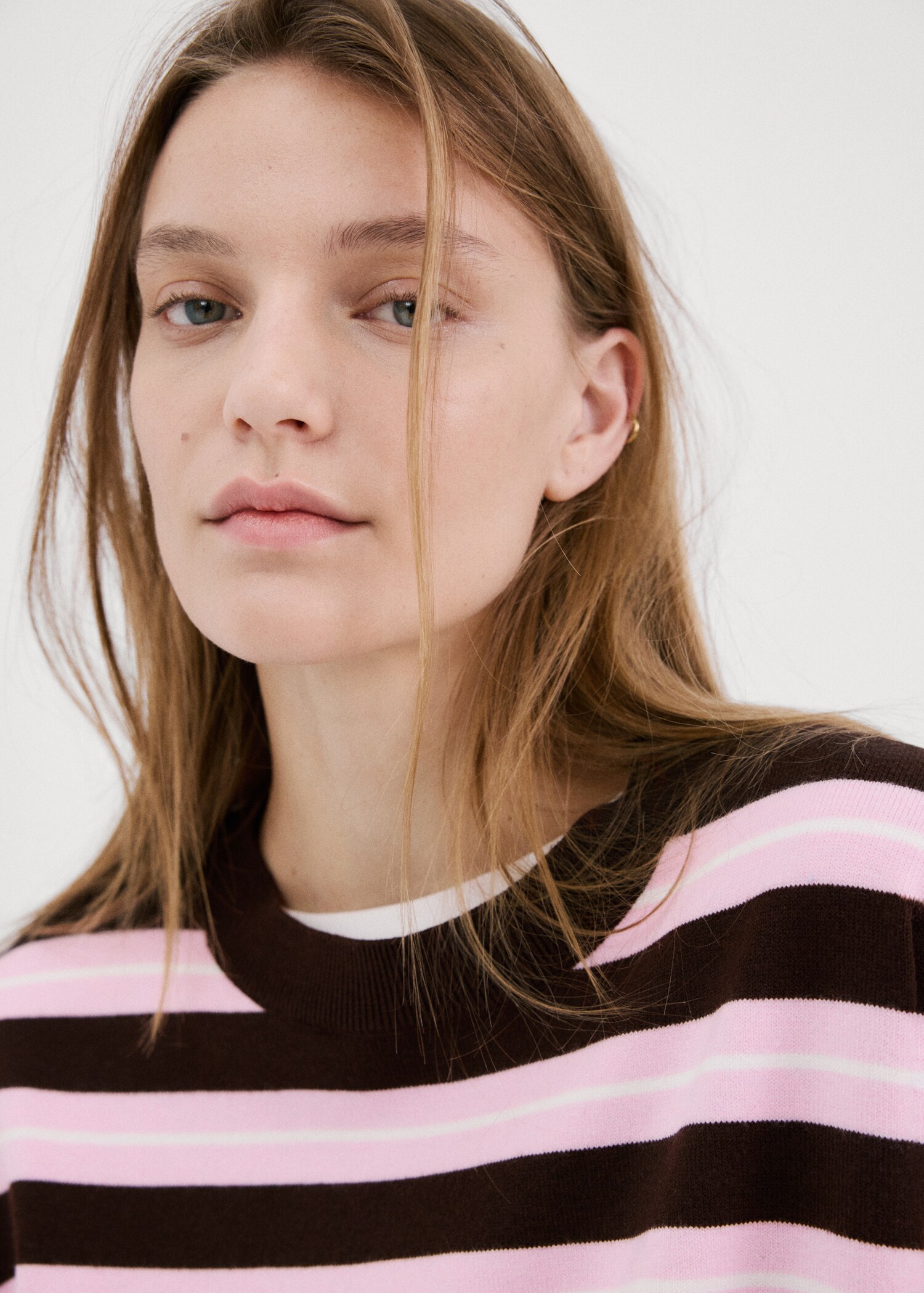 Knit striped sweater - Details of the article 1