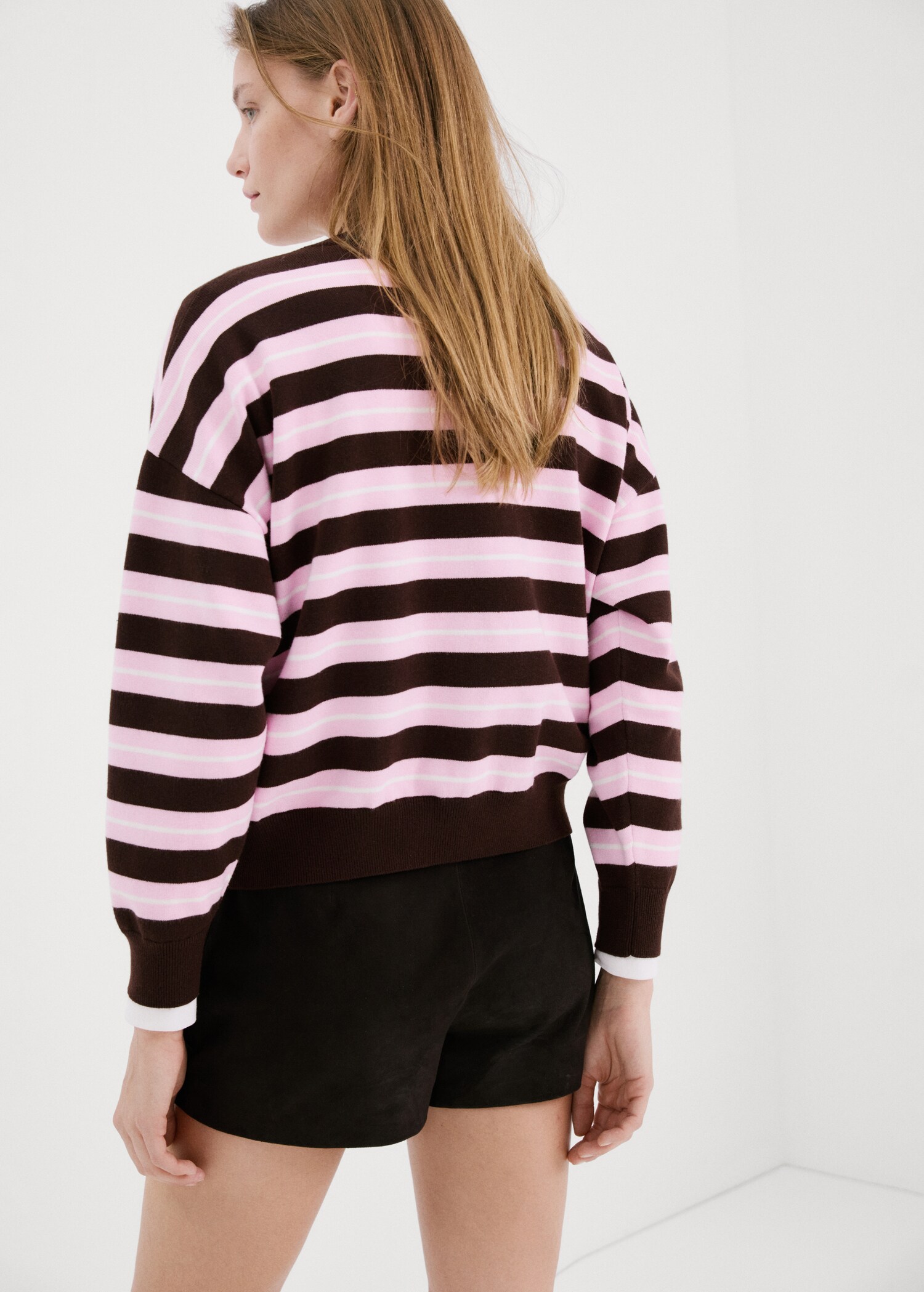 Knit striped sweater - Reverse of the article