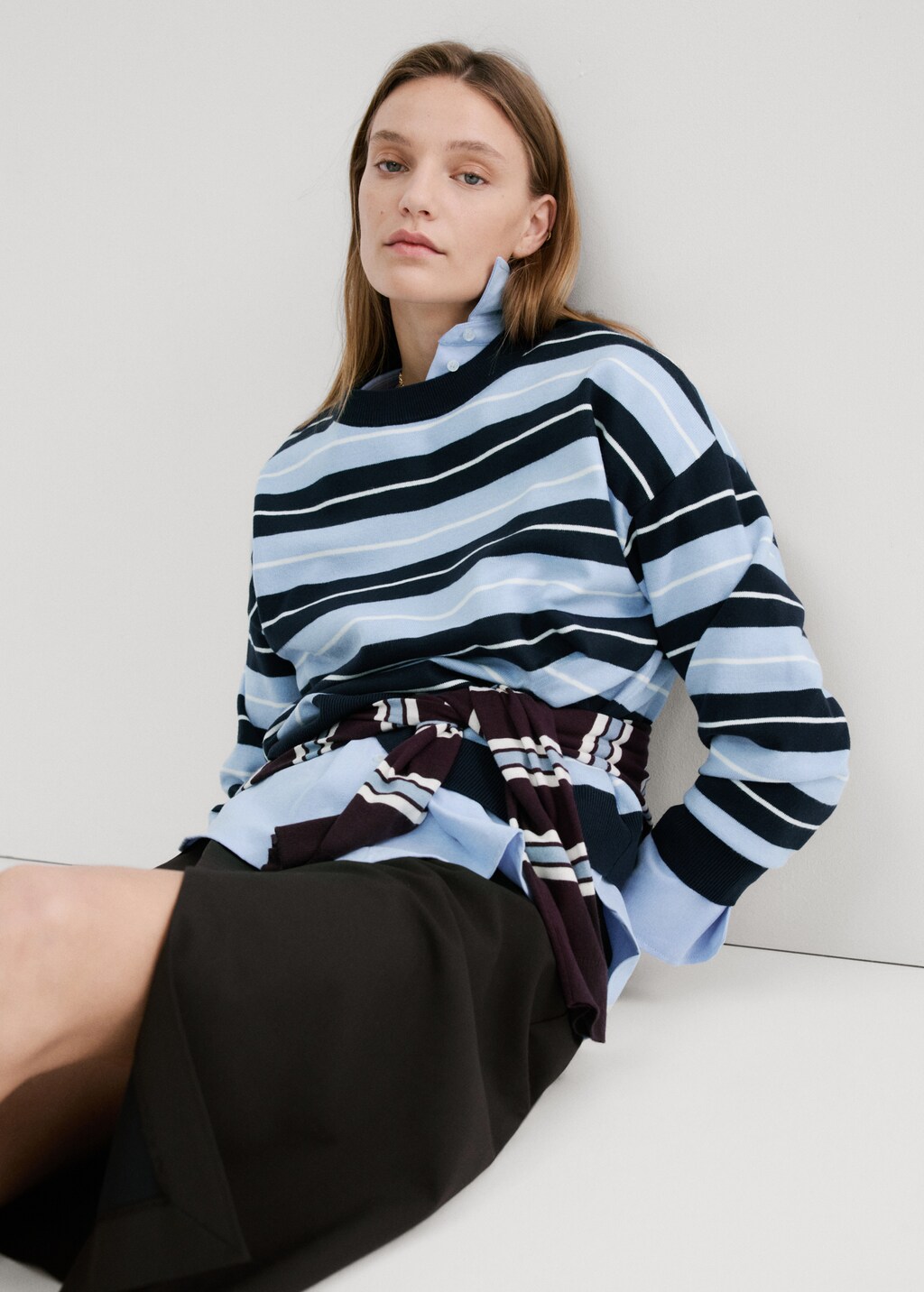 Knit striped sweater - image 3