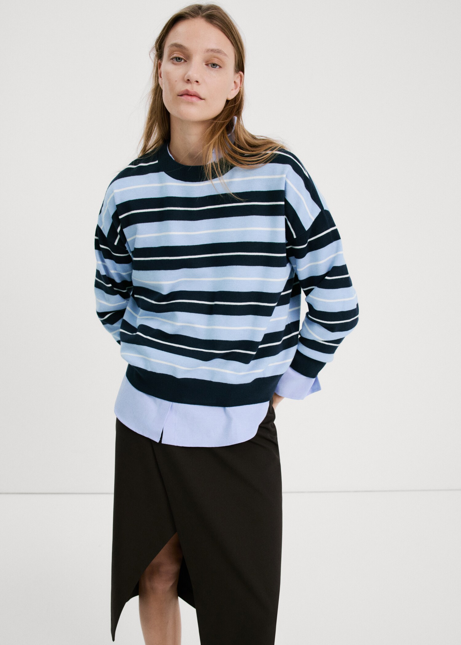 Knit striped sweater - Details of the article 2