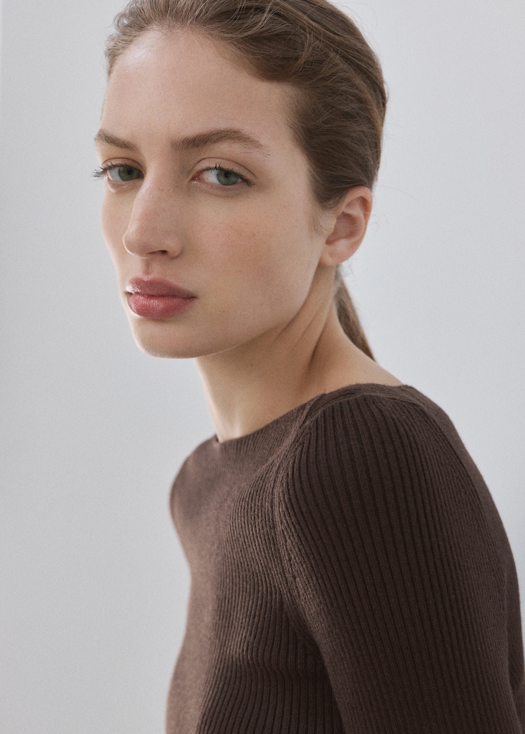Mango Boat-neck knitted sweater