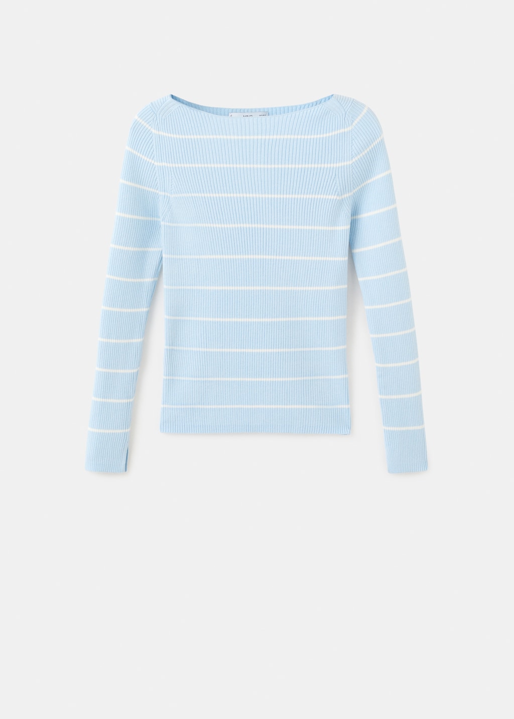 Boat-neck knitted sweater - image 3