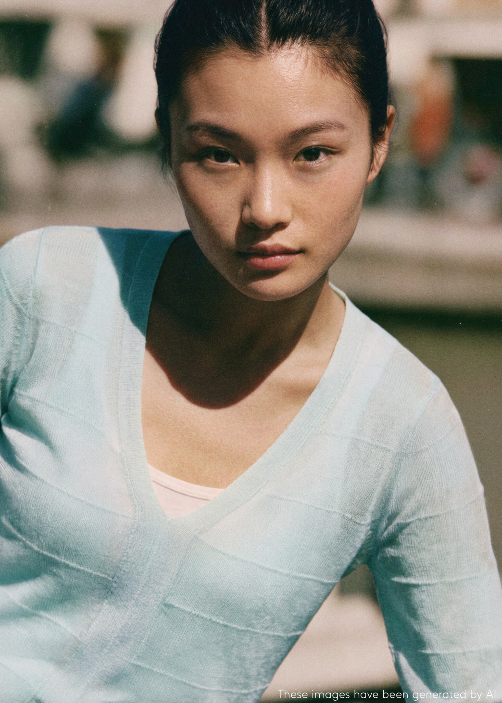 Jumper with slit detail - Details of the article 5, Mint Green. Ref: 27004785-00.