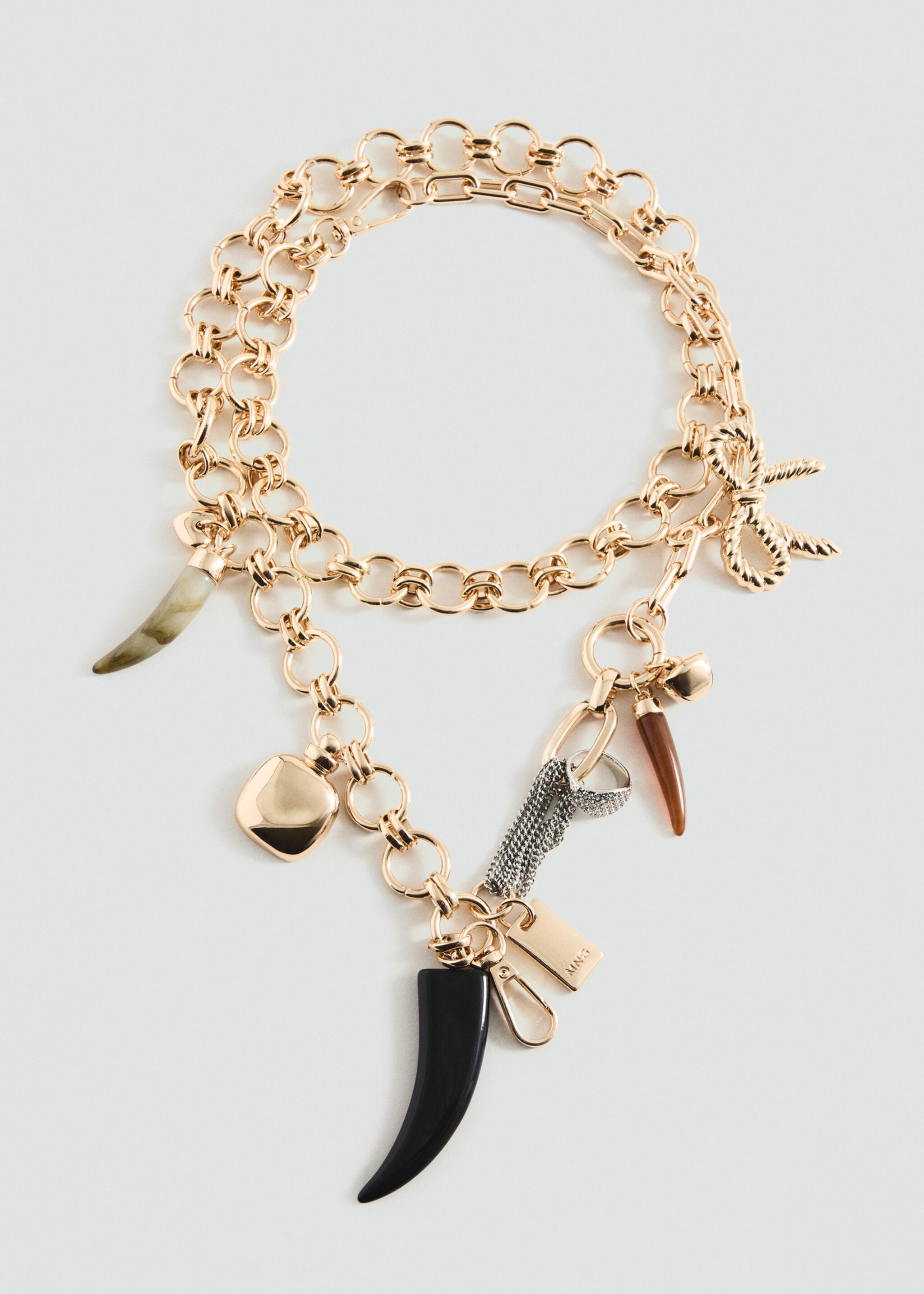 Pendant chain necklace - Article without model, Gold. Ref: 27004786-00.