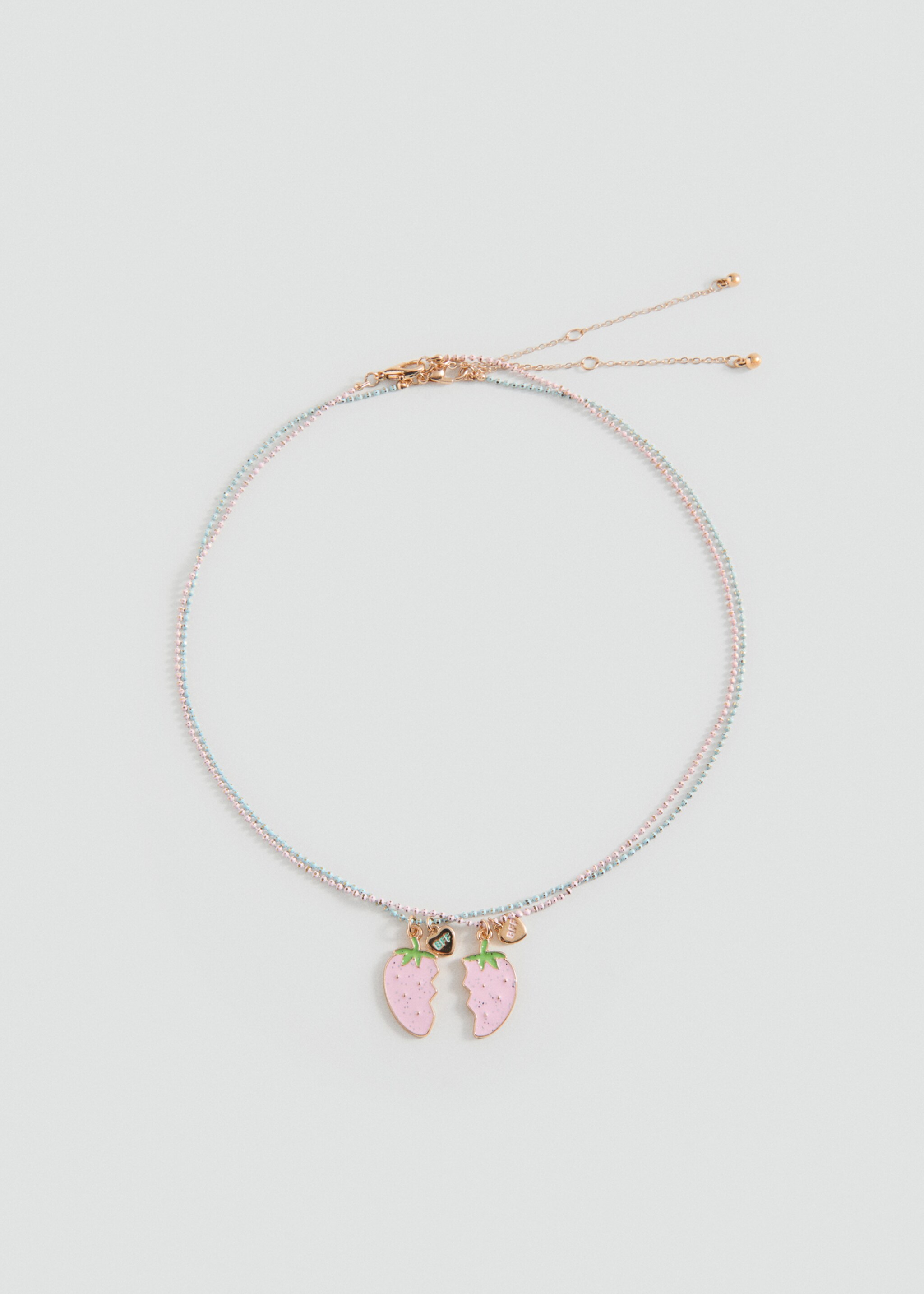 Комплект 2 ожерелья - Изделие без модели, Бледно-розовый. Ref: 27004792-00.